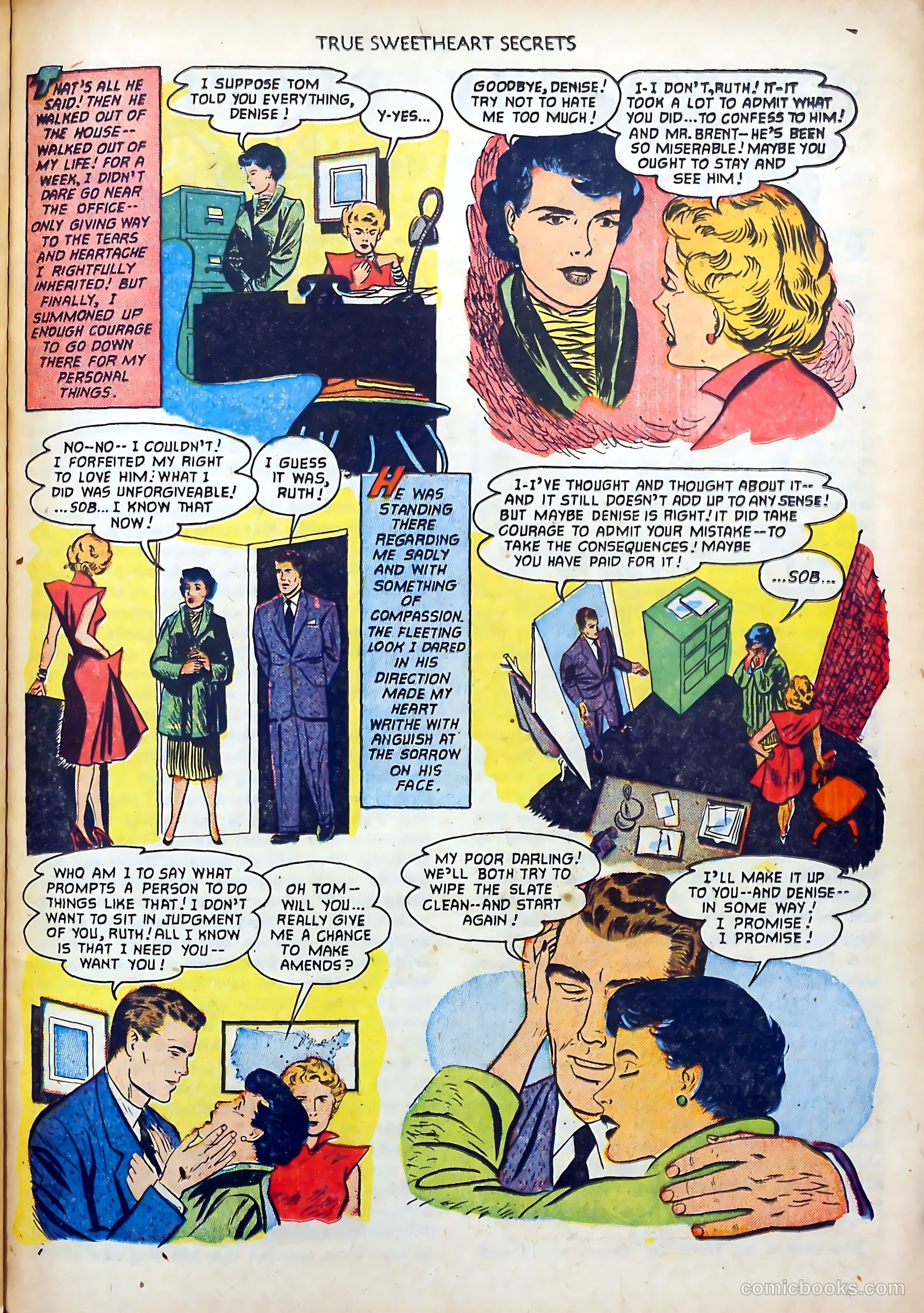 True Sweetheart Secrets #8 (1952) — page 23 of 36