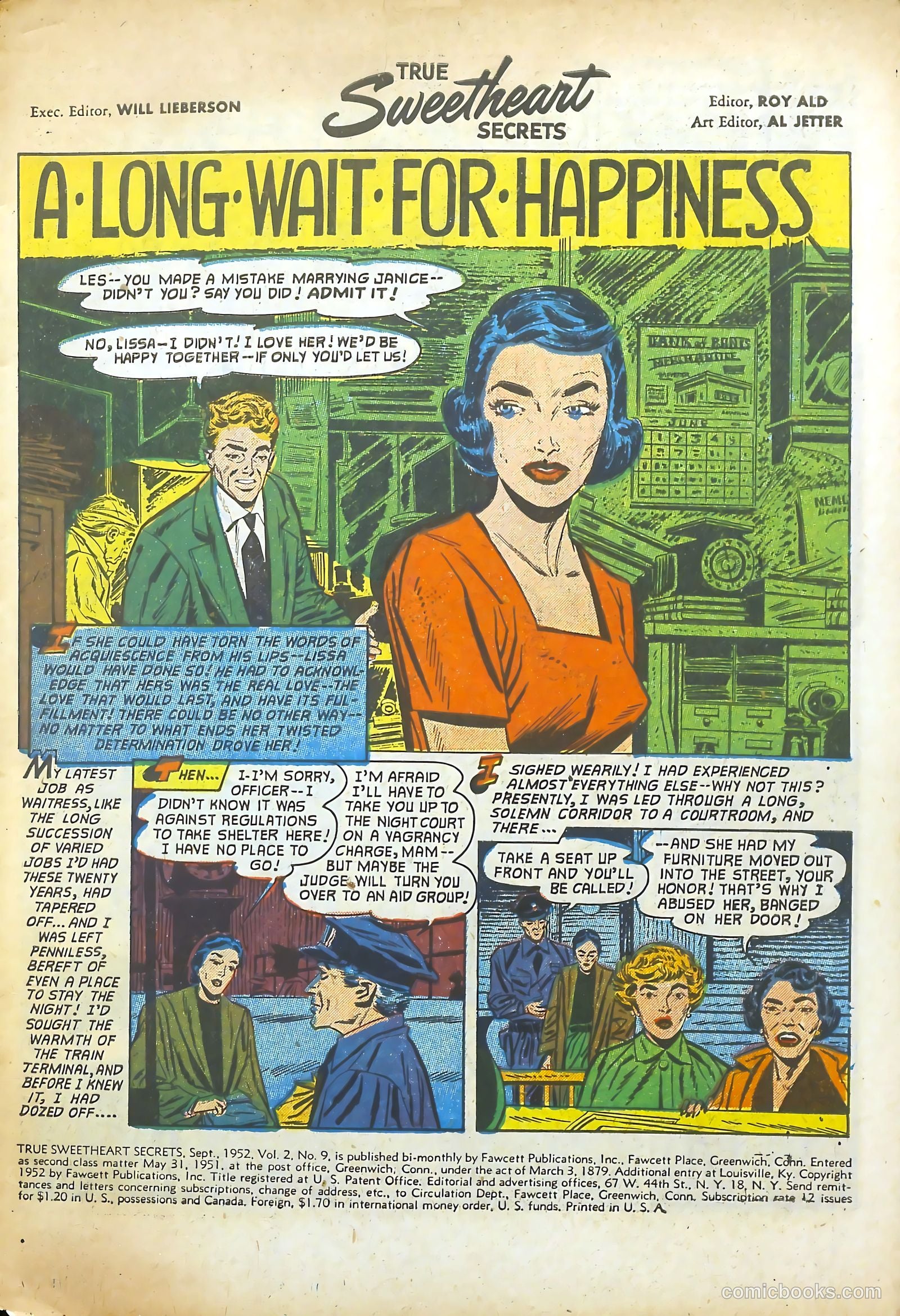 True Sweetheart Secrets #9 (1952) — page 3 of 36
