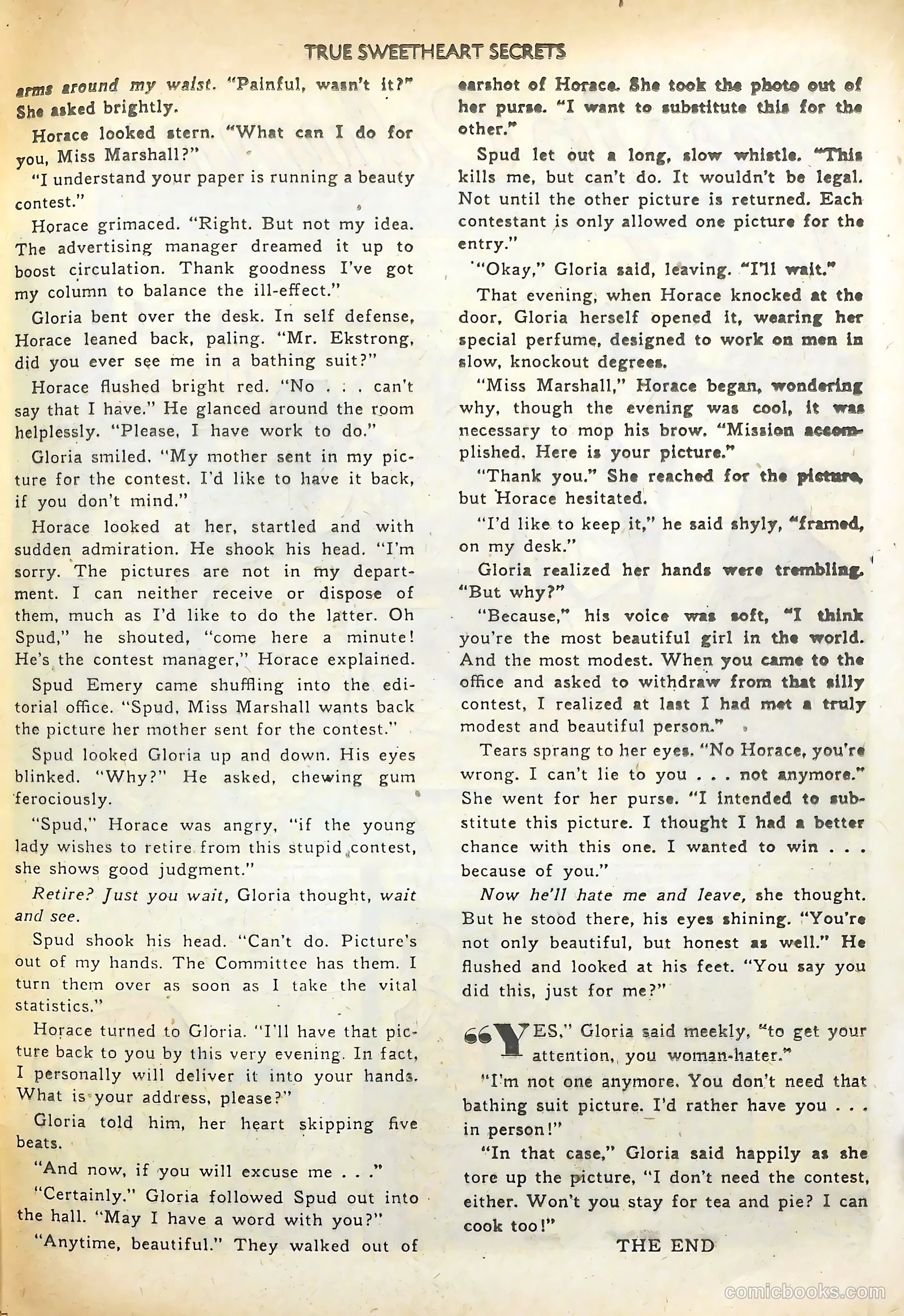 True Sweetheart Secrets #9 (1952) — page 25 of 36