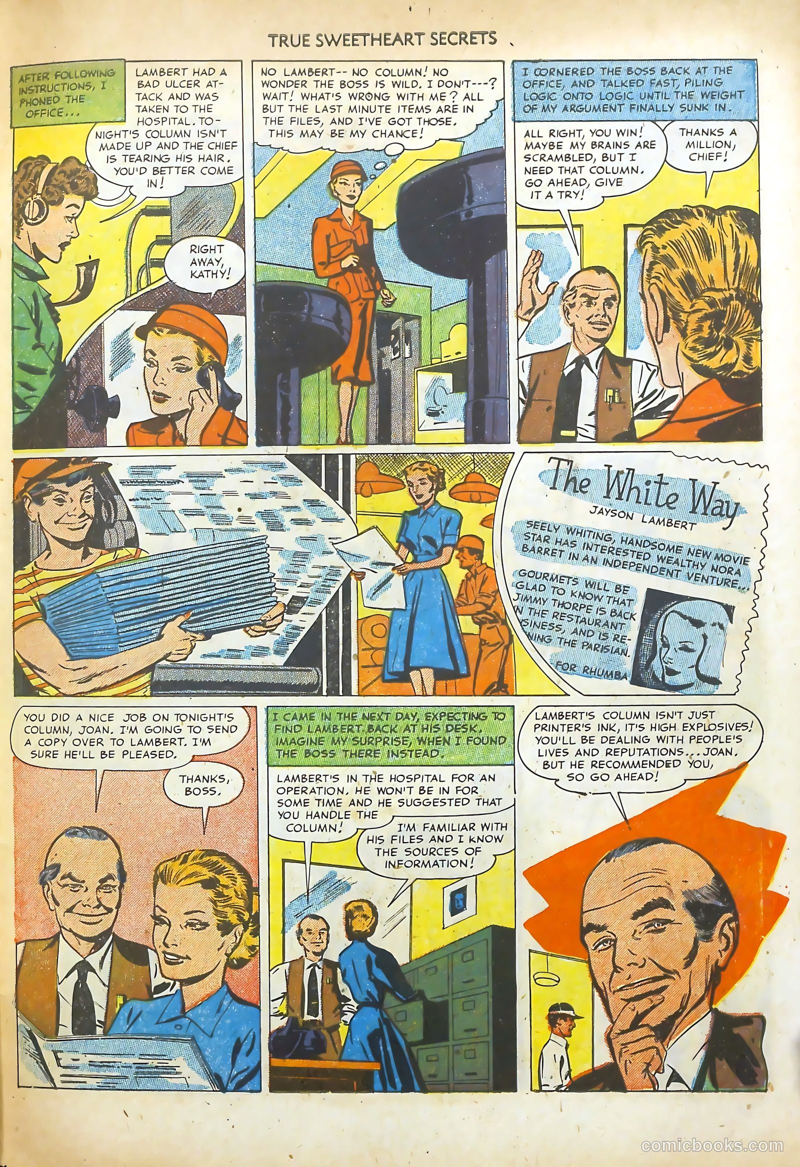True Sweetheart Secrets #9 (1952) — page 27 of 36
