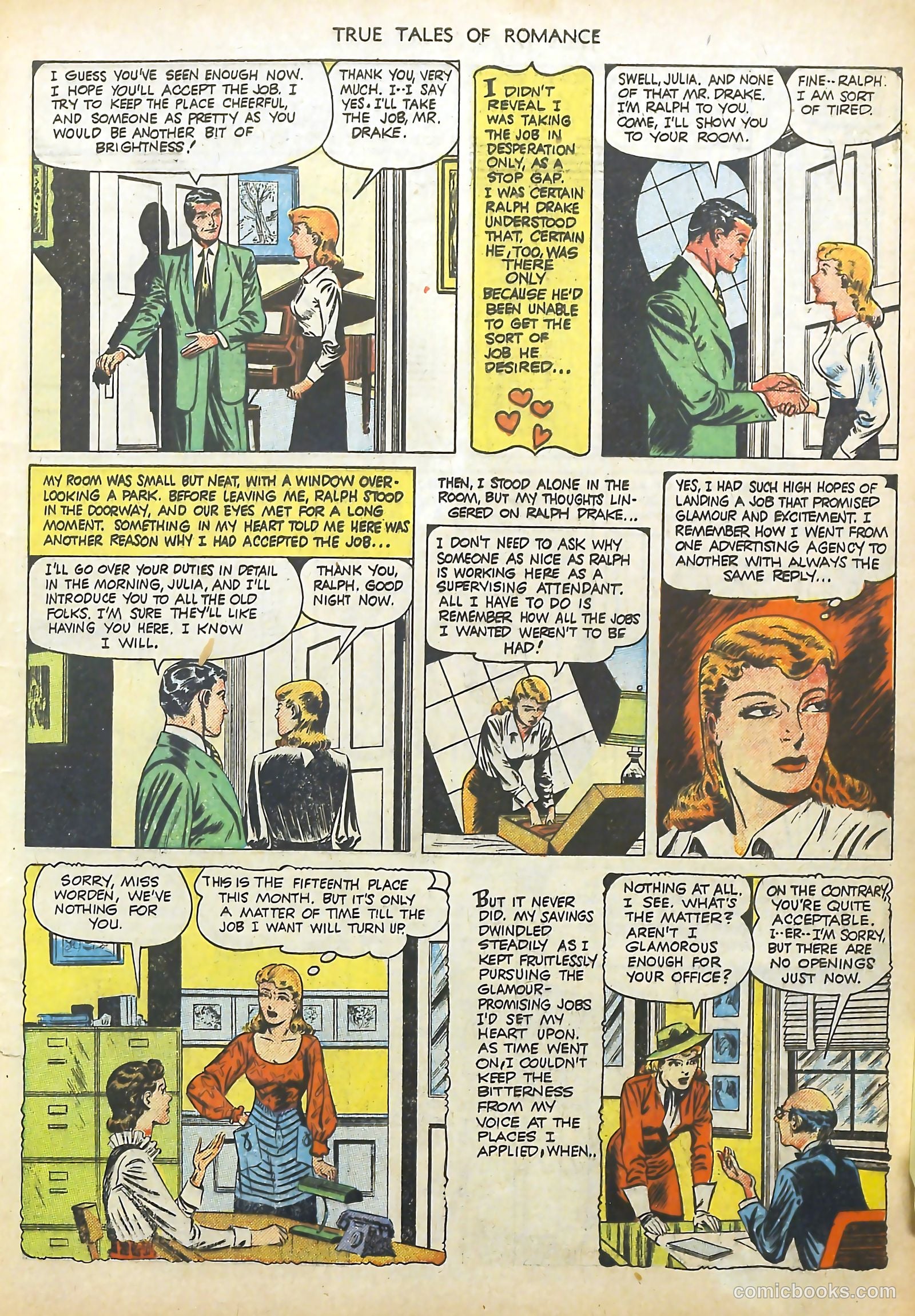 True Tales of Romance #4 (1950) — page 5 of 36