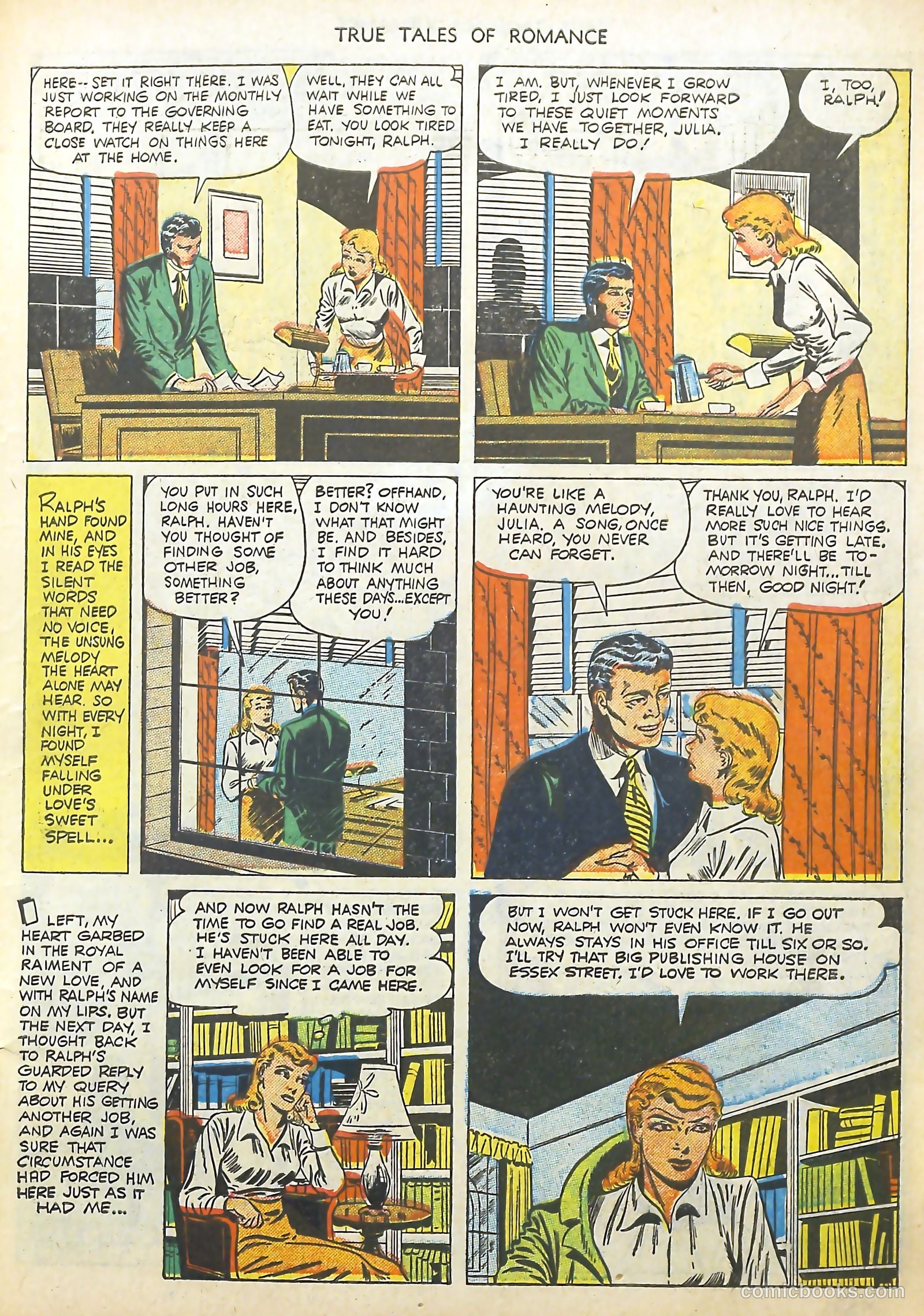 True Tales of Romance #4 (1950) — page 7 of 36