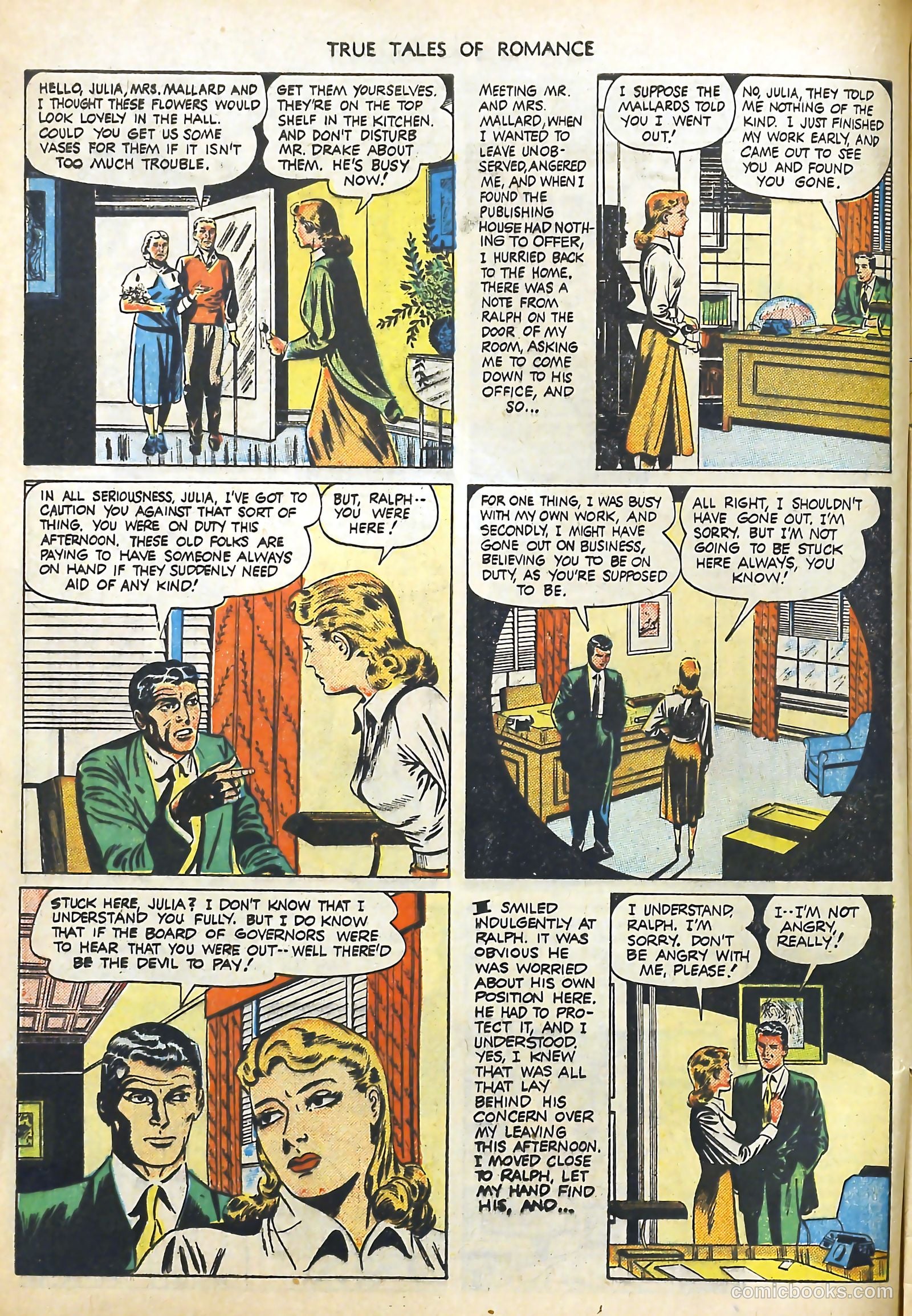 True Tales of Romance #4 (1950) — page 8 of 36
