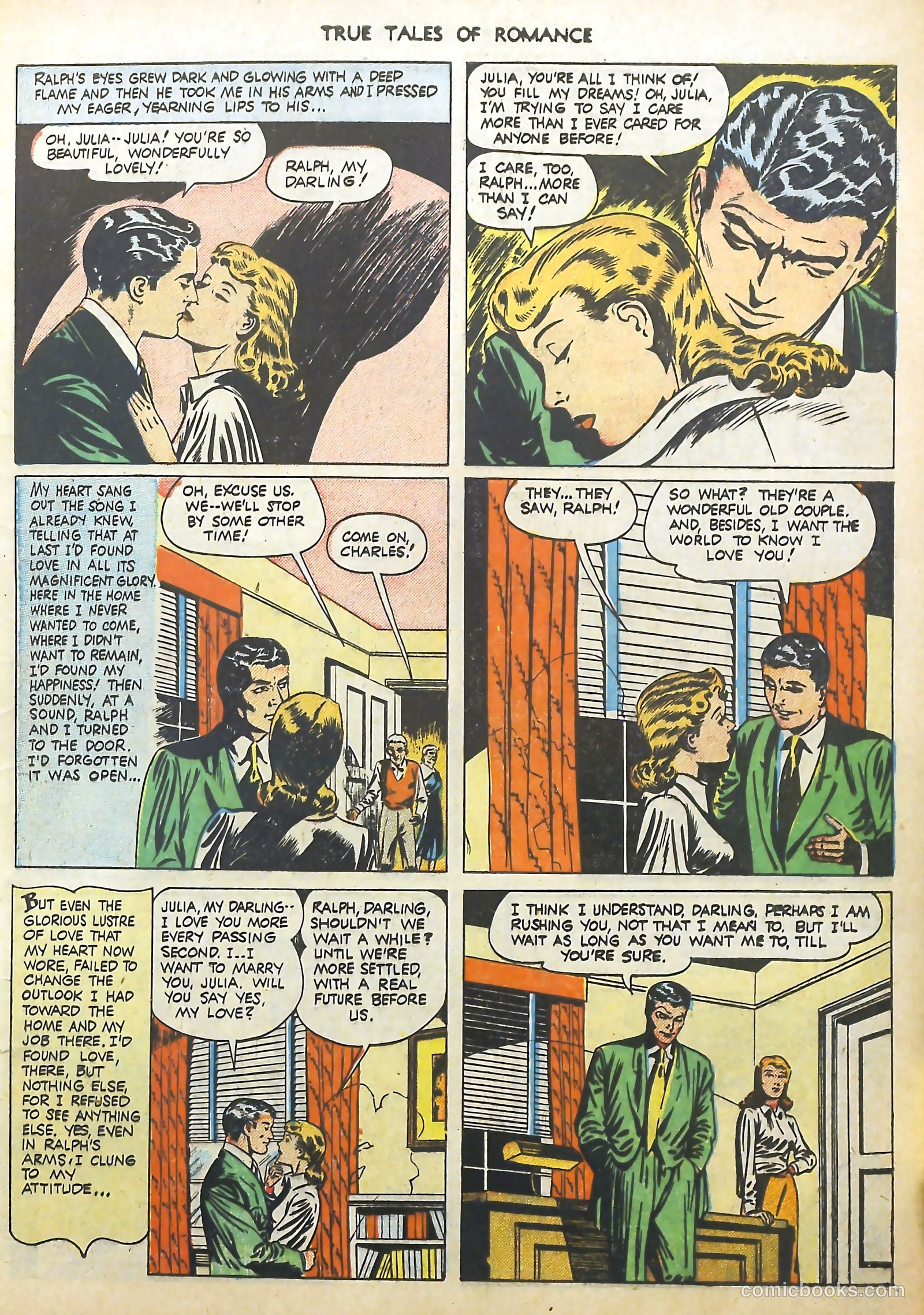 True Tales of Romance #4 (1950) — page 9 of 36
