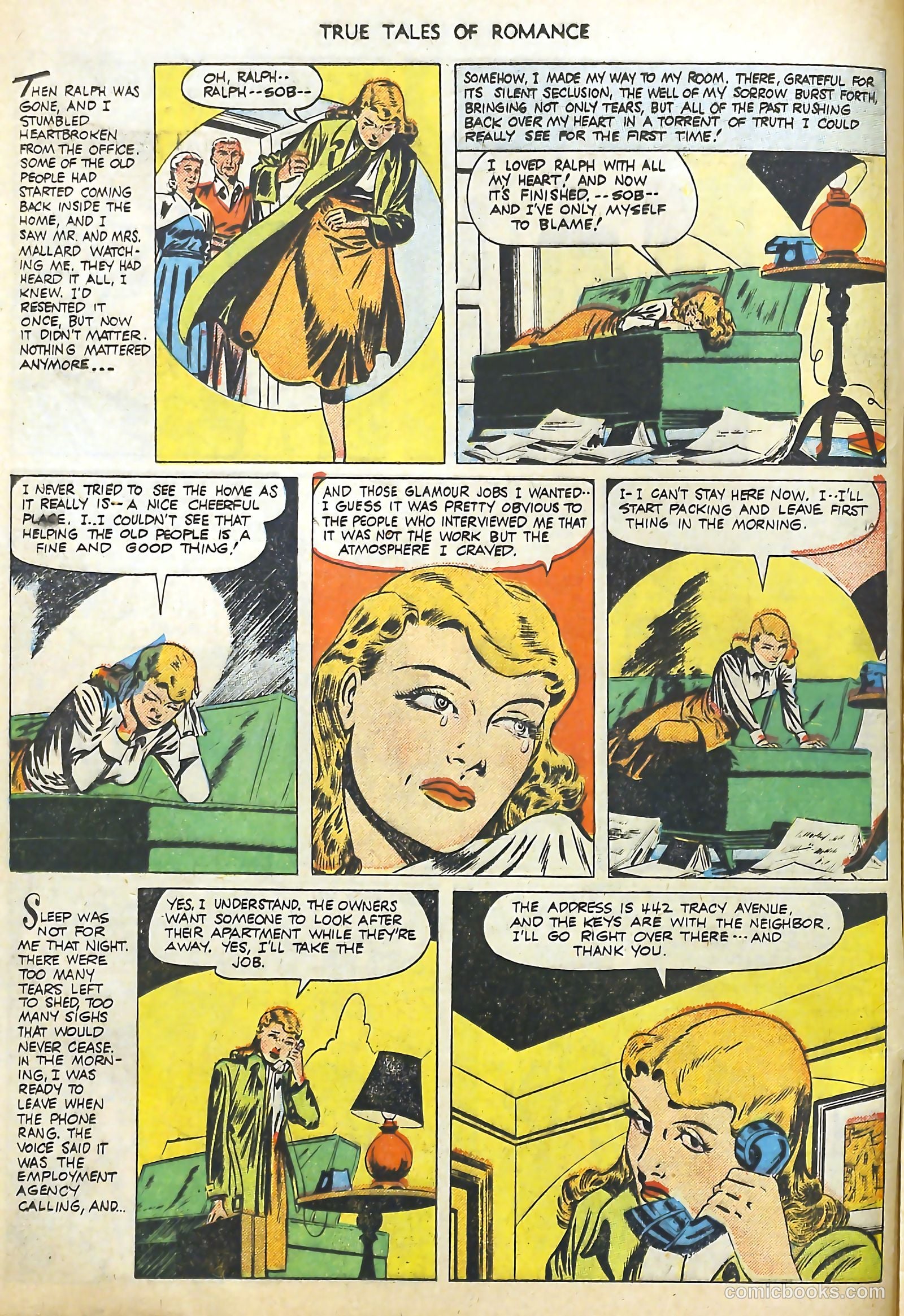 True Tales of Romance #4 (1950) — page 12 of 36