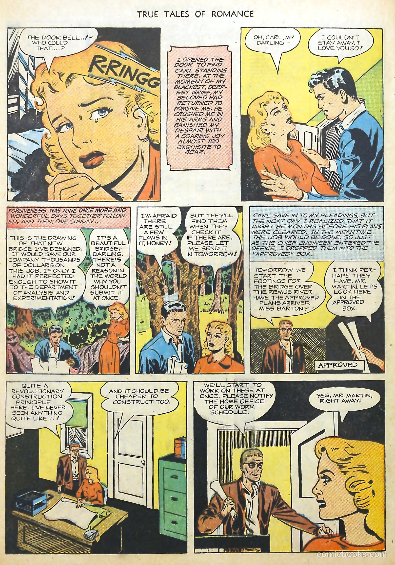 True Tales of Romance #4 (1950) — page 20 of 36