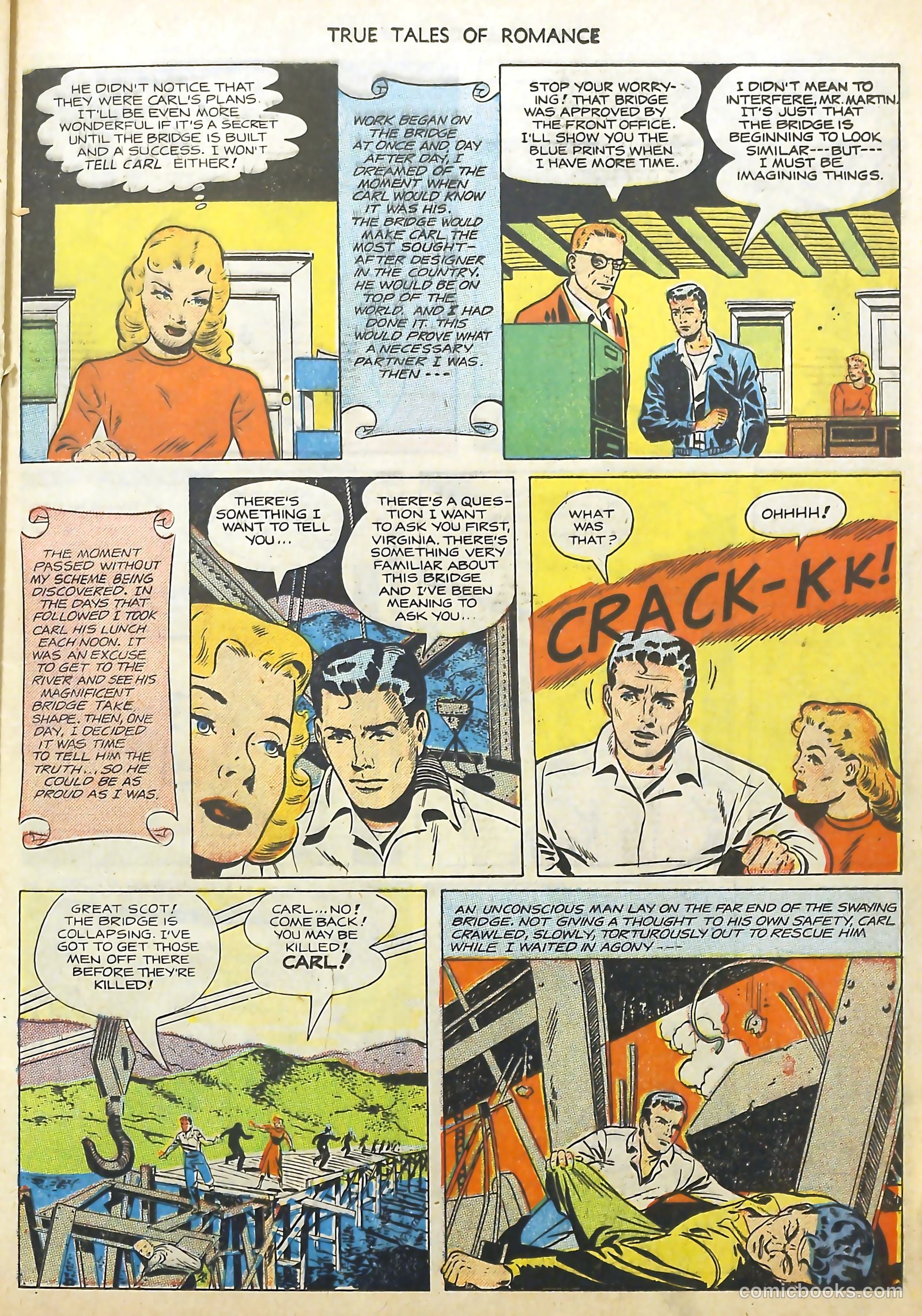 True Tales of Romance #4 (1950) — page 21 of 36