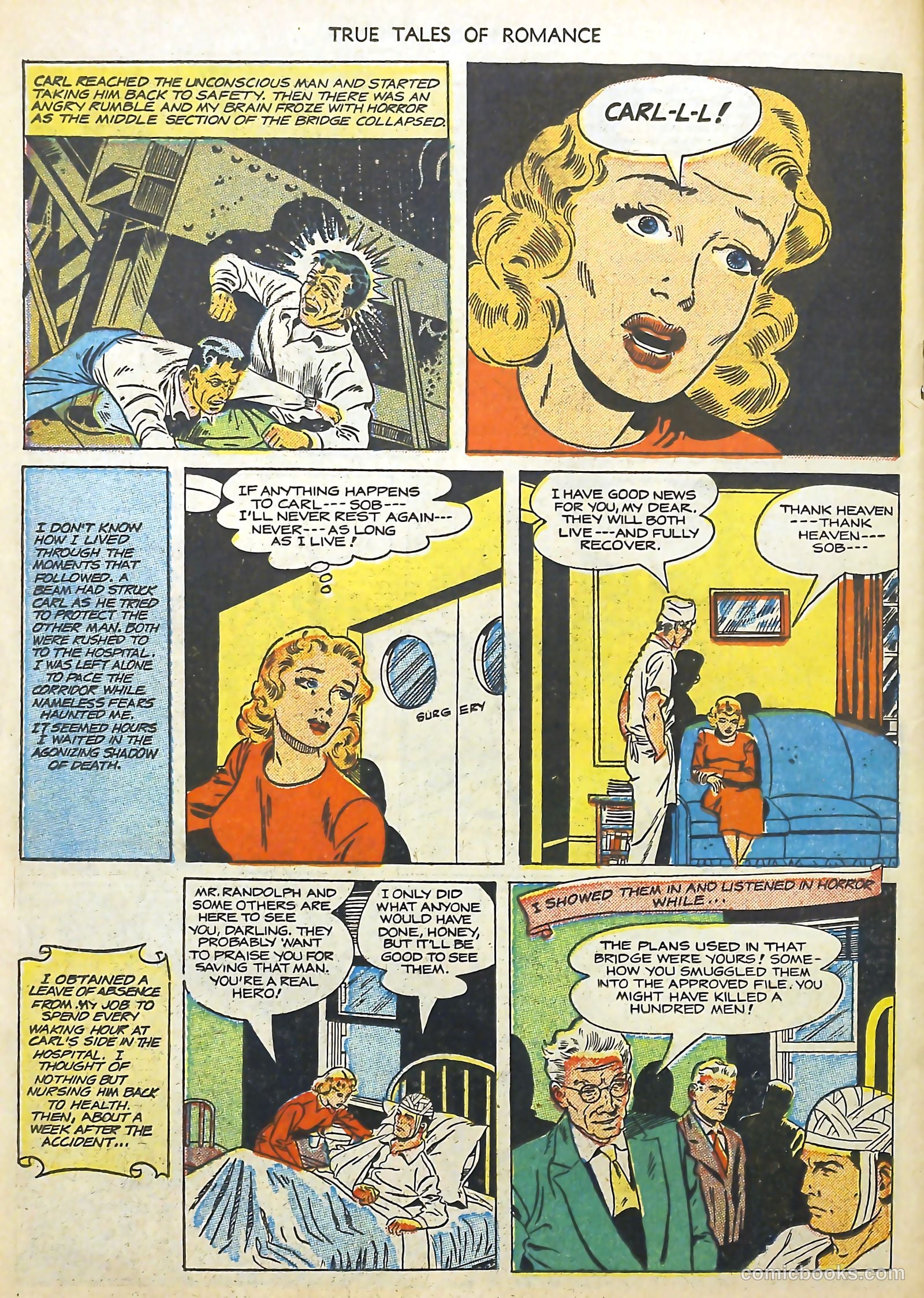 True Tales of Romance #4 (1950) — page 22 of 36