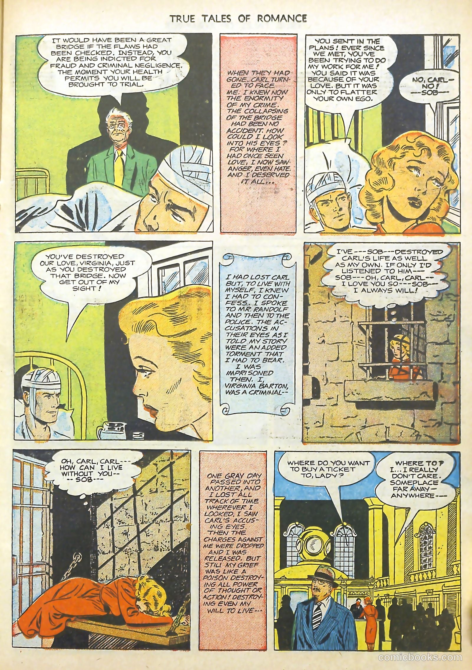 True Tales of Romance #4 (1950) — page 23 of 36