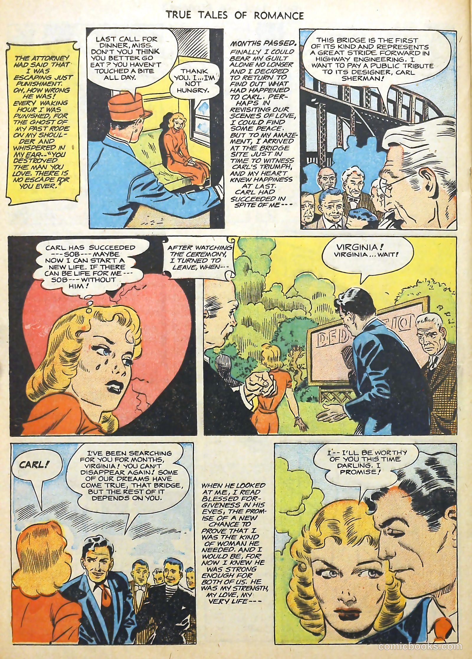 True Tales of Romance #4 (1950) — page 24 of 36