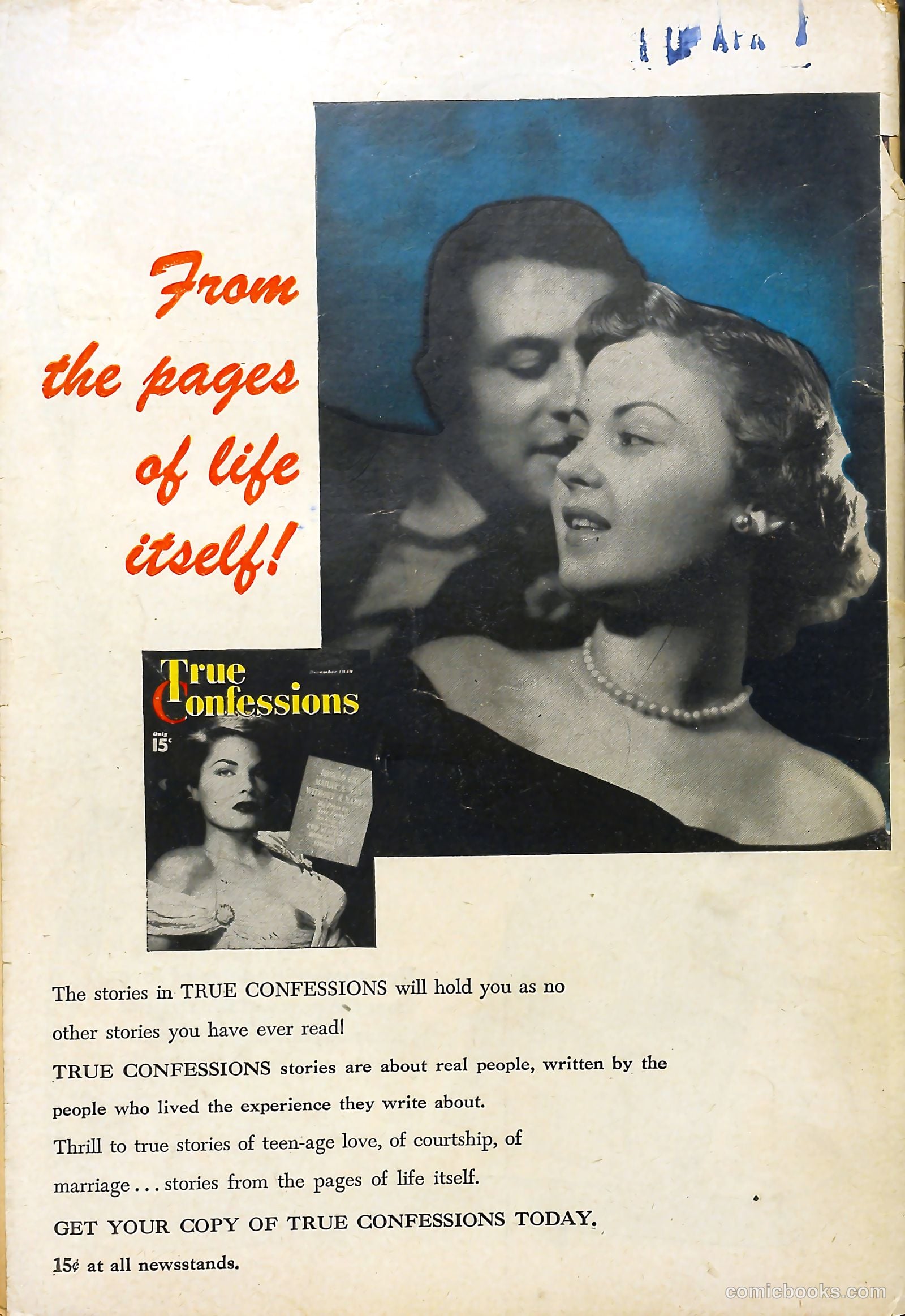 True Tales of Romance #4 (1950) — page 36 of 36