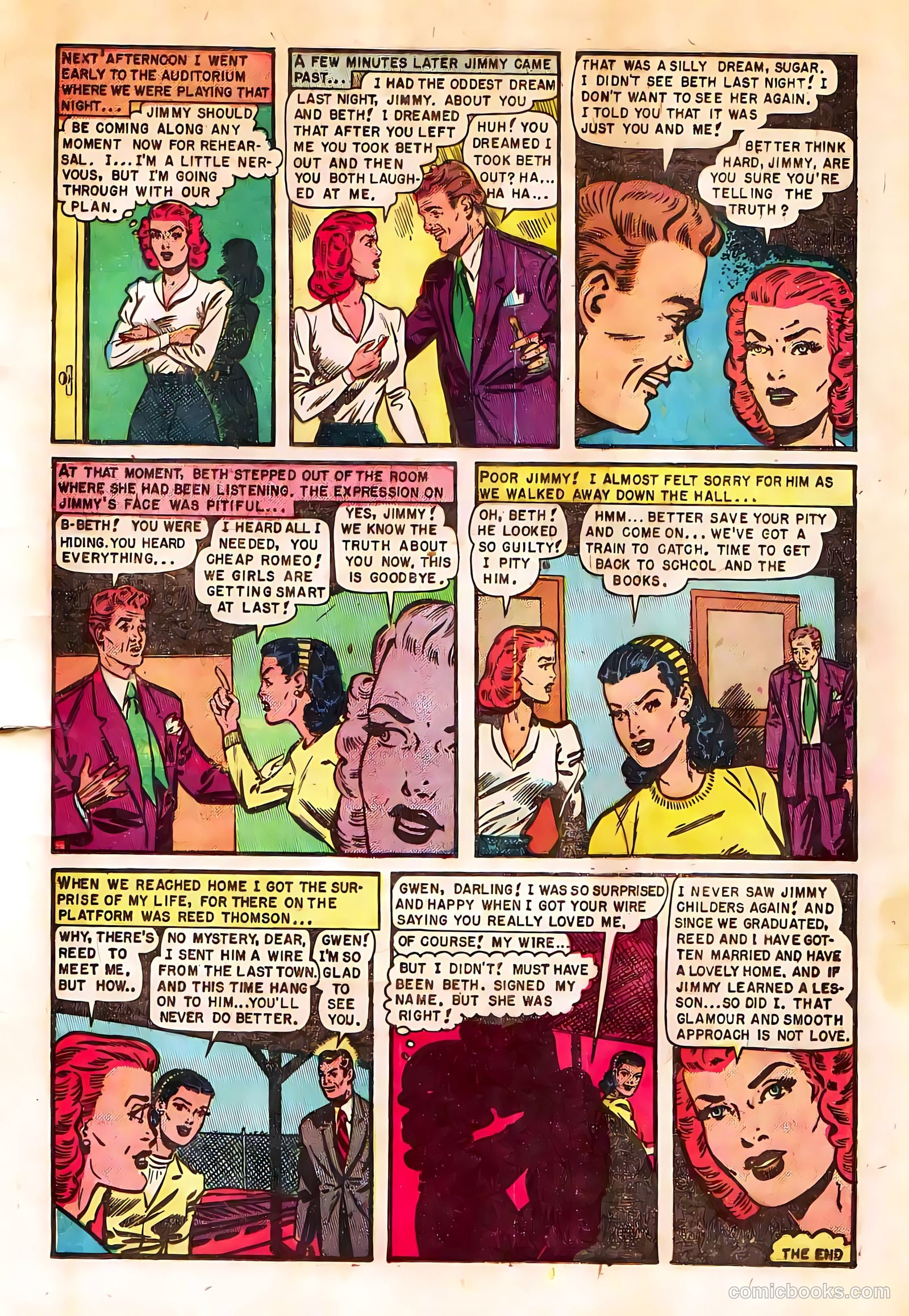 True-to-Life Romances #10 (1952) — page 9 of 36