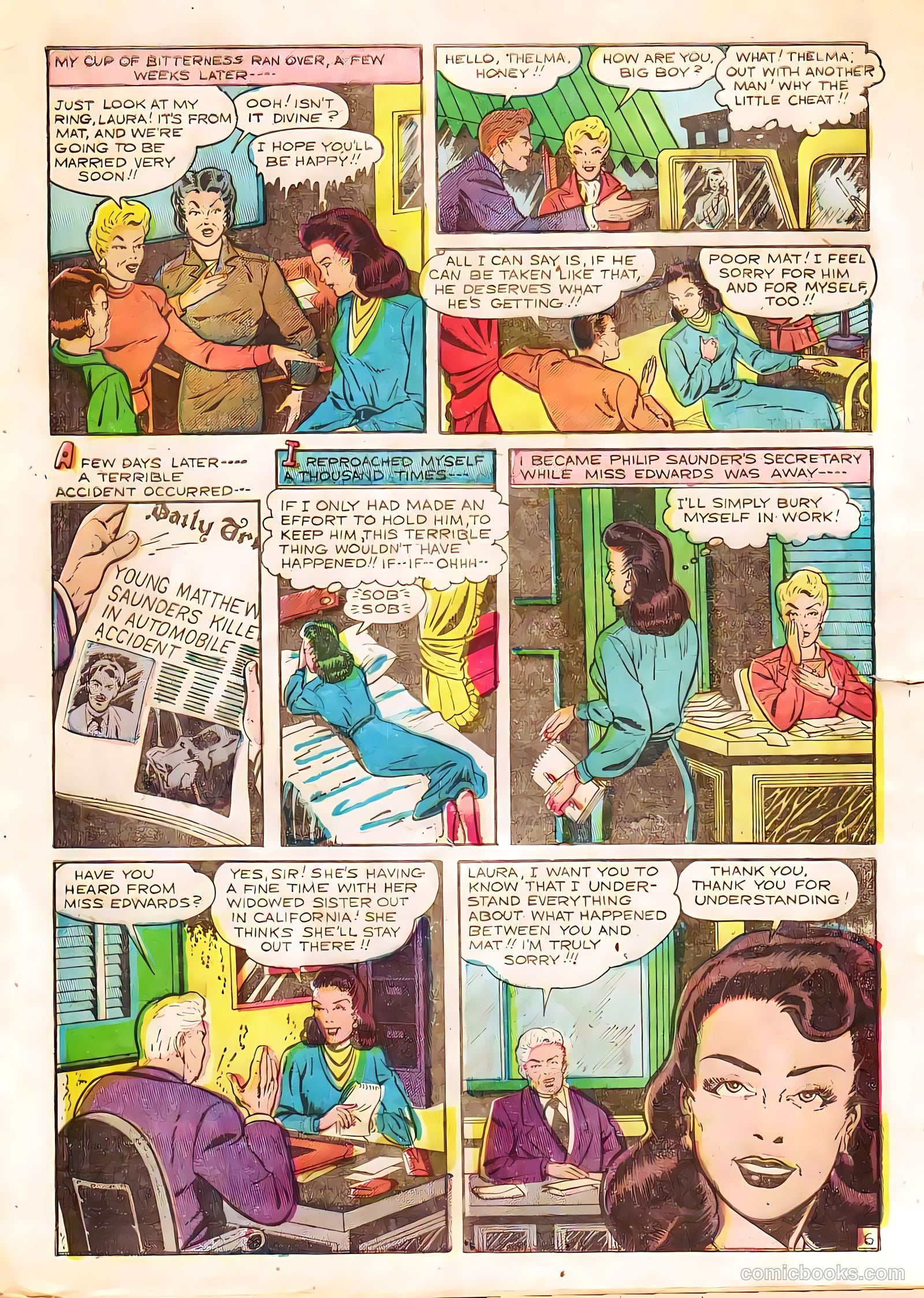 True-to-Life Romances #10 (1952) — page 16 of 36