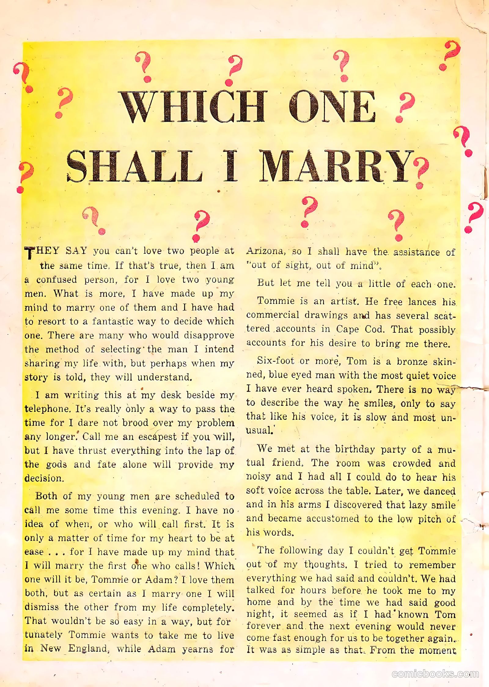 True-to-Life Romances #10 (1952) — page 22 of 36