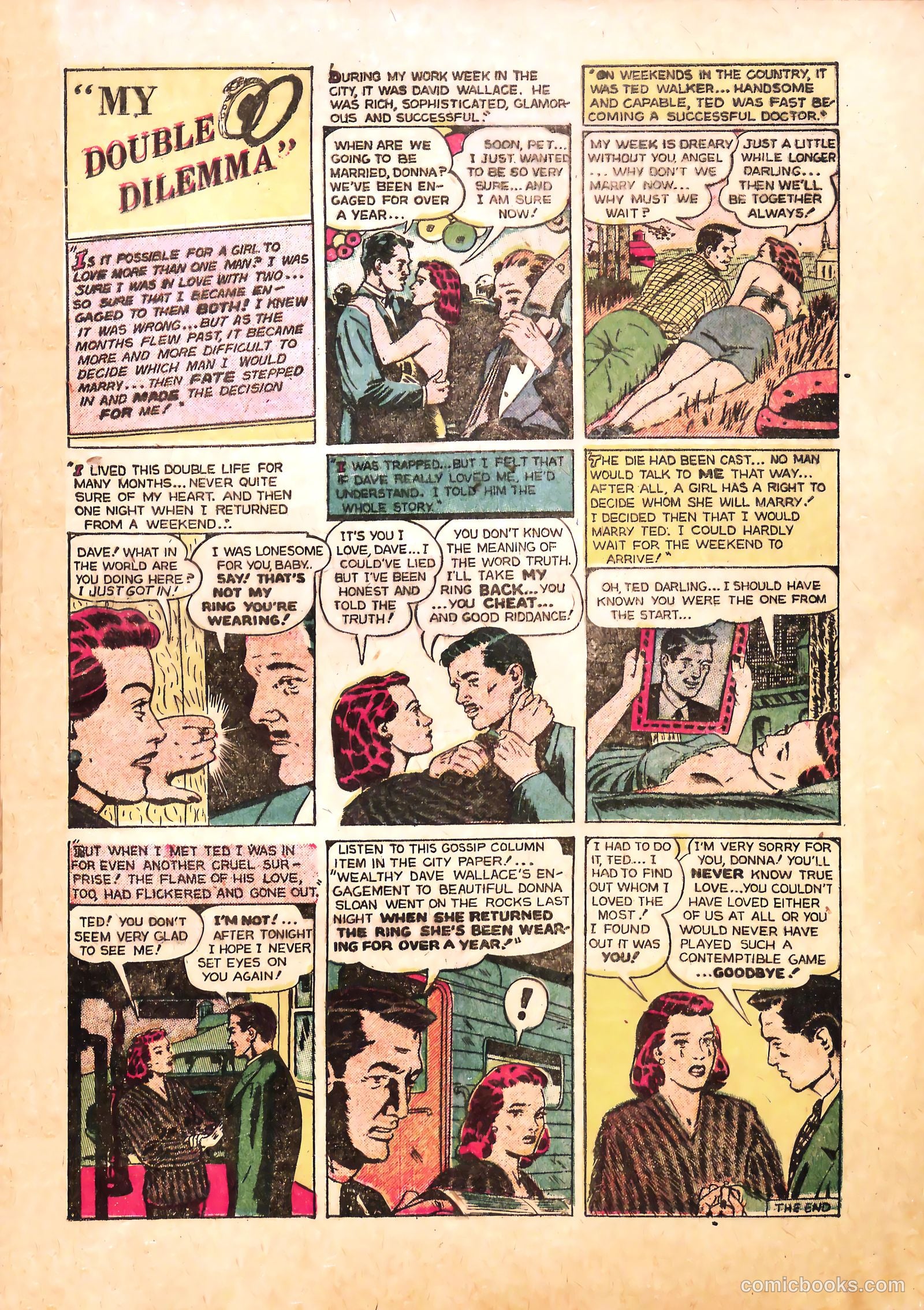 True-to-Life Romances #13 (1952) — page 9 of 36