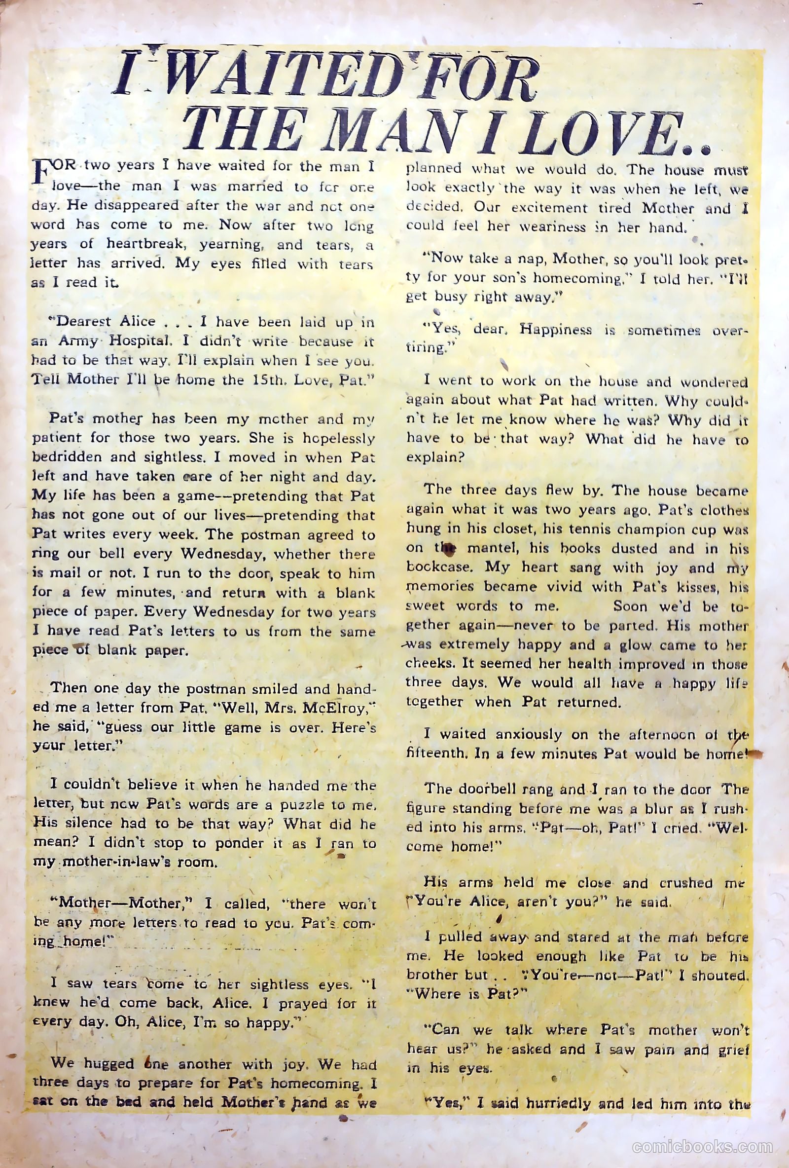 True-to-Life Romances #15 (1953) — page 21 of 36