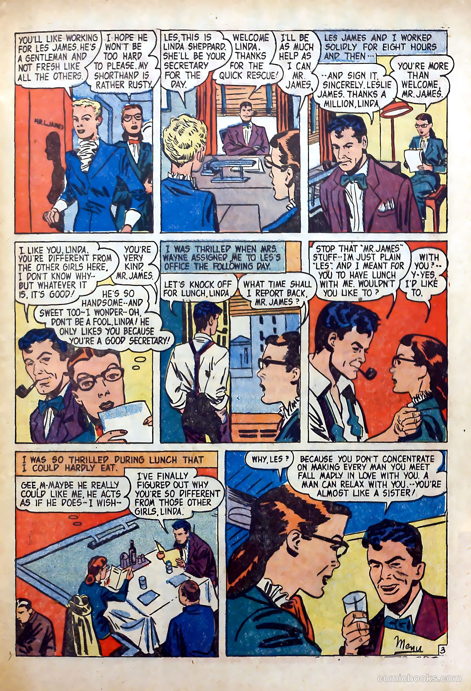 True-to-Life Romances #15 (1953) — page 25 of 36