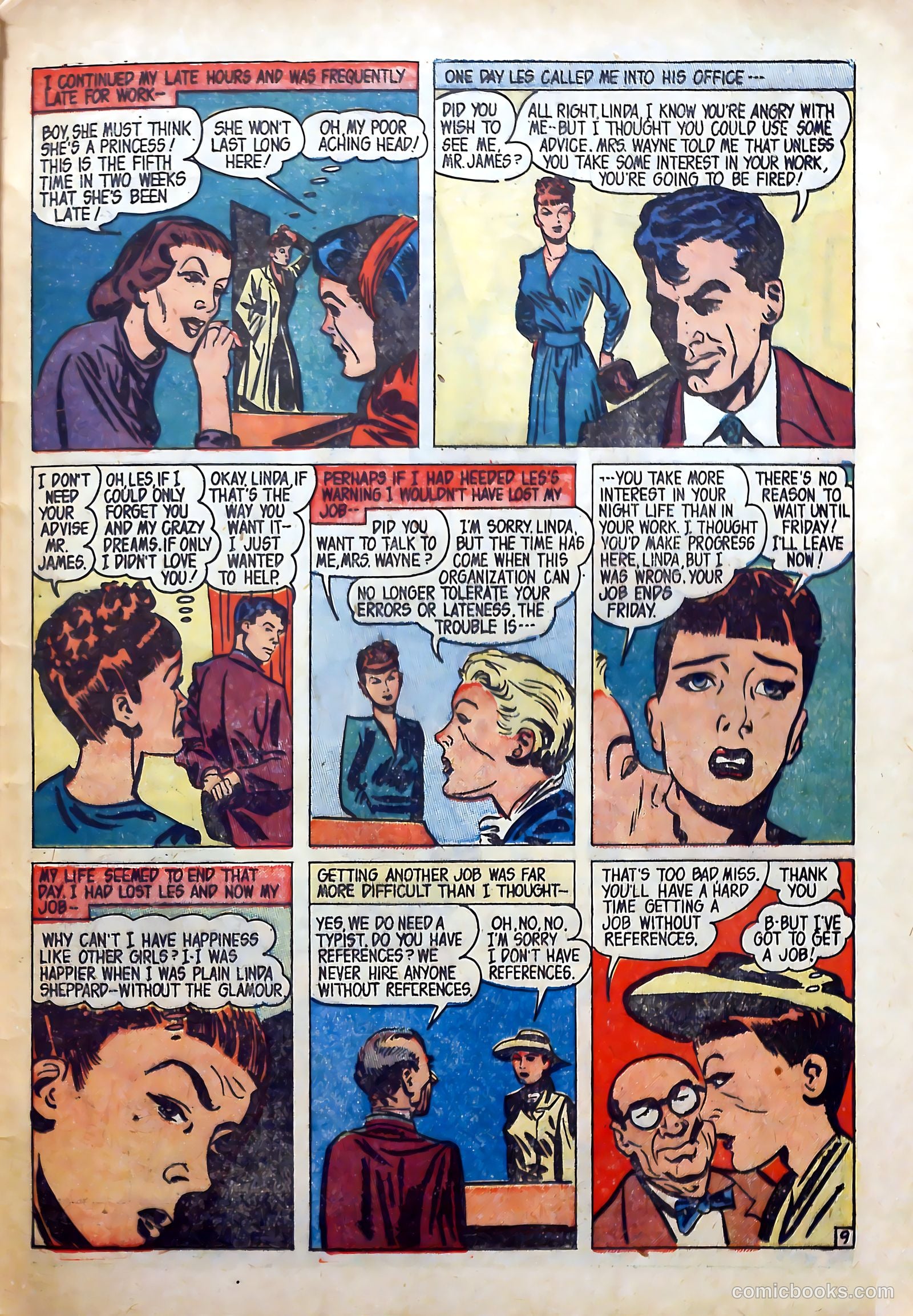 True-to-Life Romances #15 (1953) — page 33 of 36