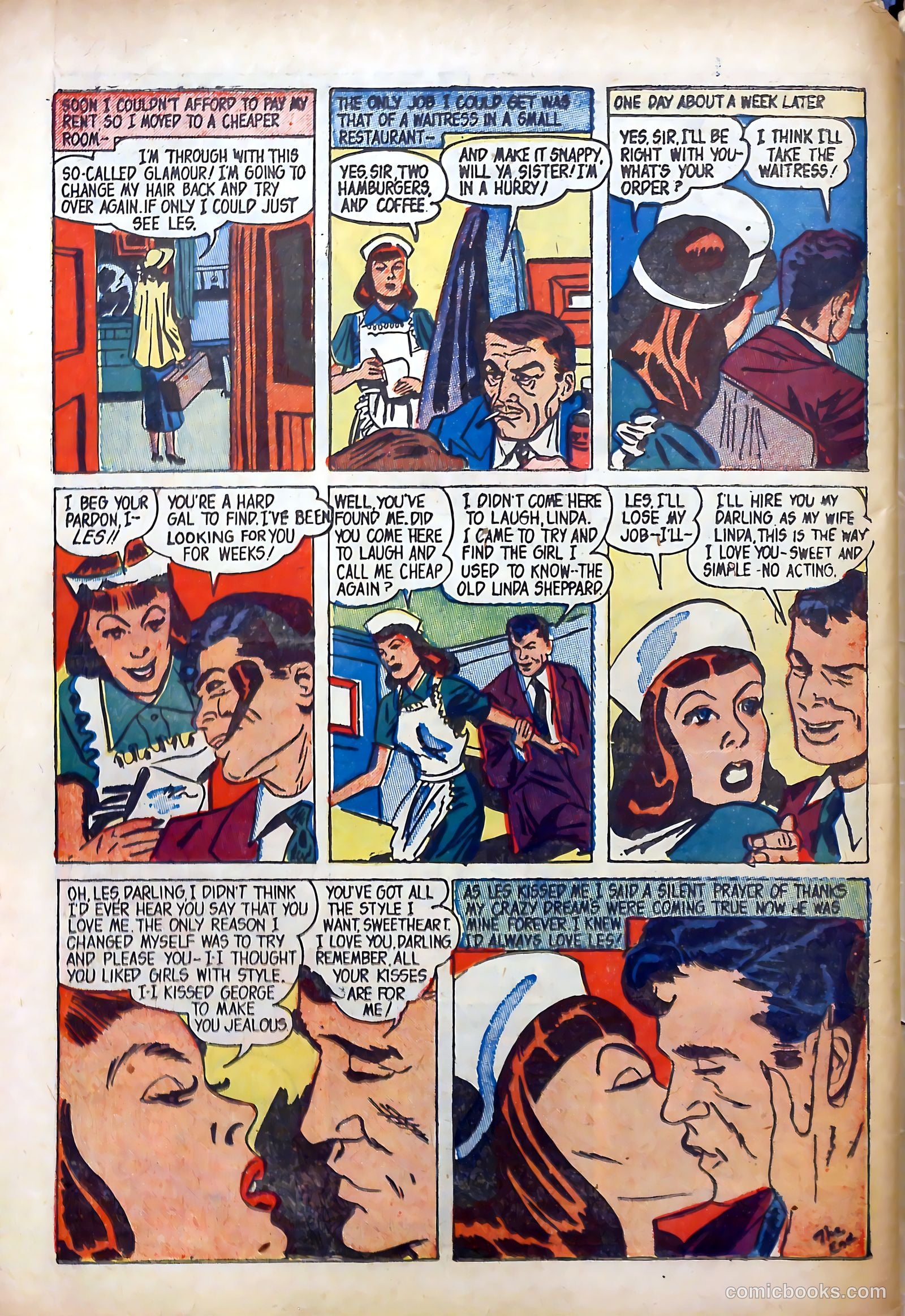 True-to-Life Romances #15 (1953) — page 34 of 36