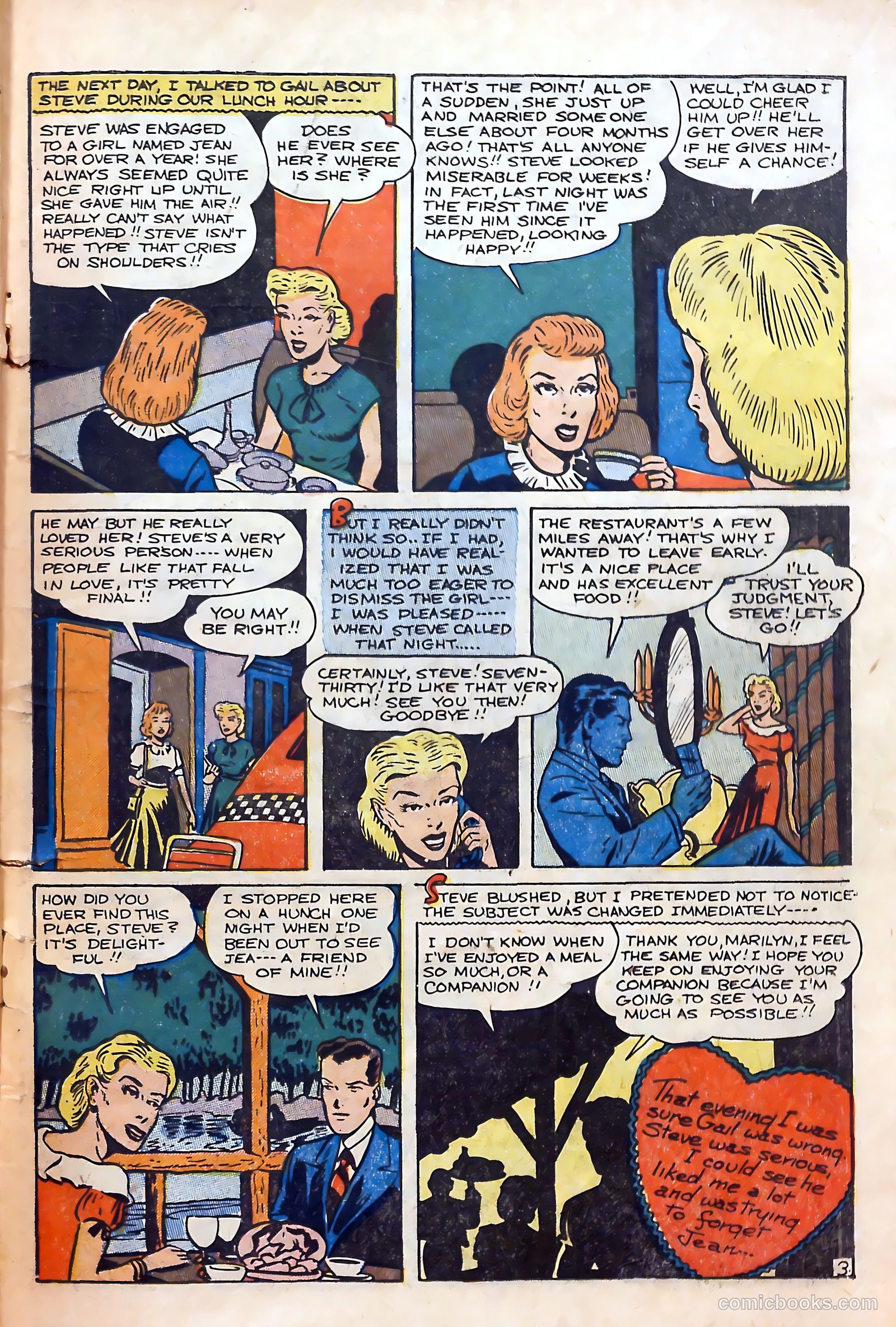 True-to-Life Romances #18 (1953) — page 15 of 36