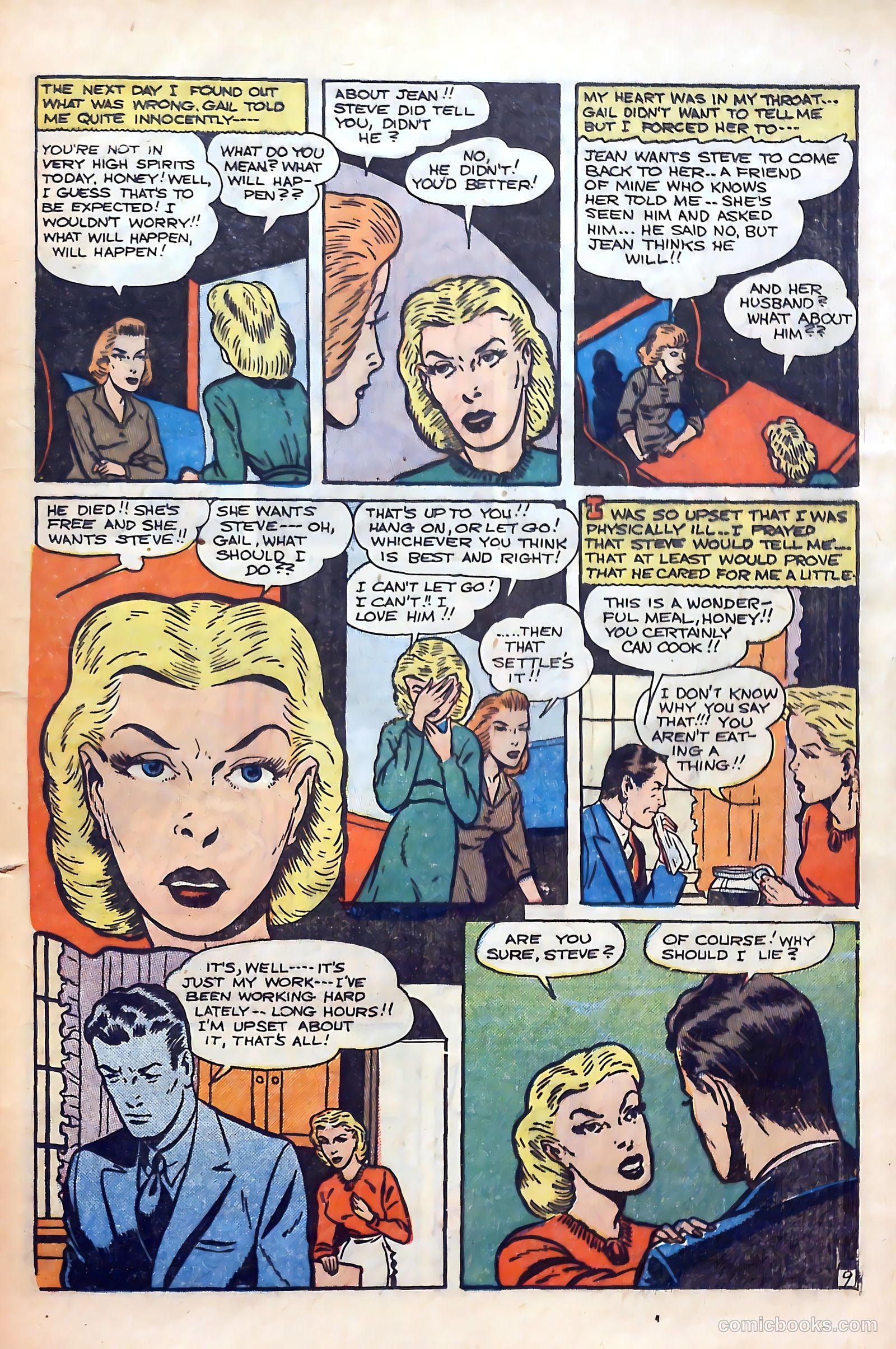 True-to-Life Romances #18 (1953) — page 21 of 36