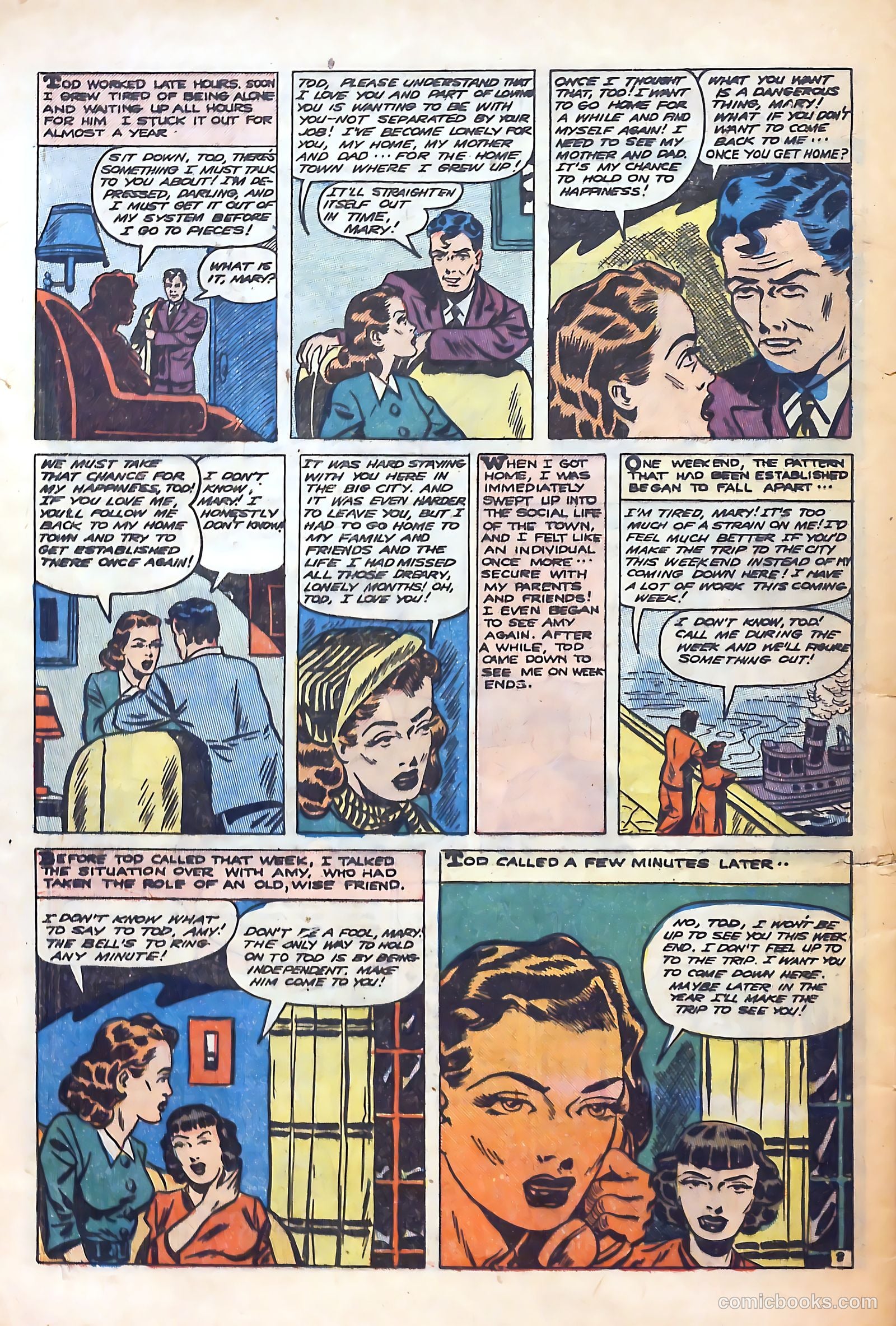 True-to-Life Romances #18 (1953) — page 32 of 36