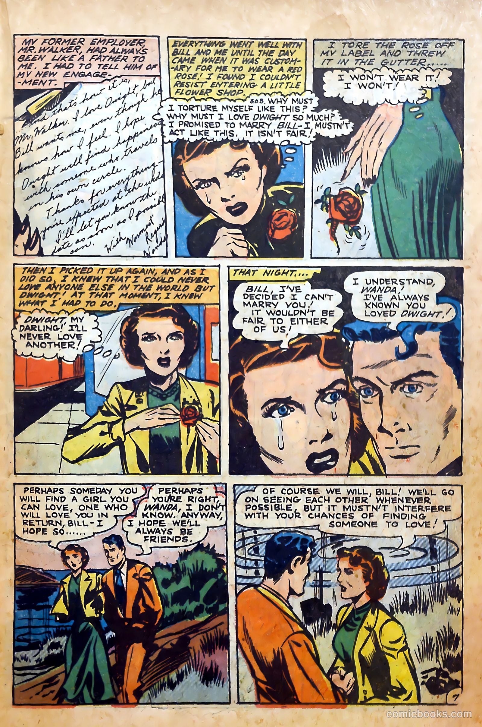 True-to-Life Romances #20 (1954) — page 19 of 36