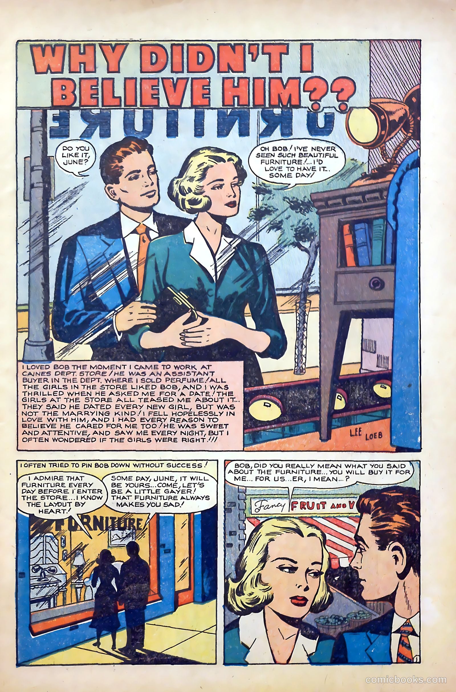 True-to-Life Romances #22 (1954) — page 3 of 36
