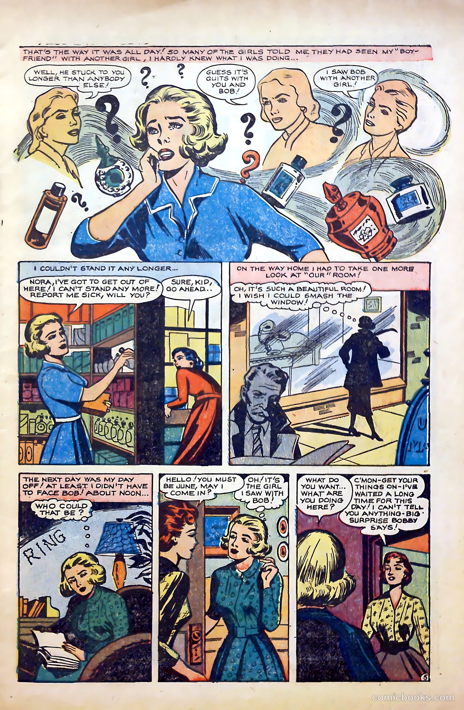 True-to-Life Romances #22 (1954) — page 7 of 36