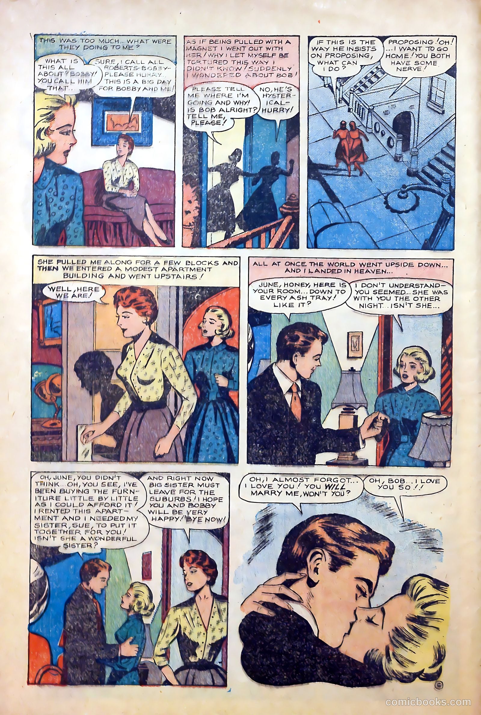 True-to-Life Romances #22 (1954) — page 8 of 36