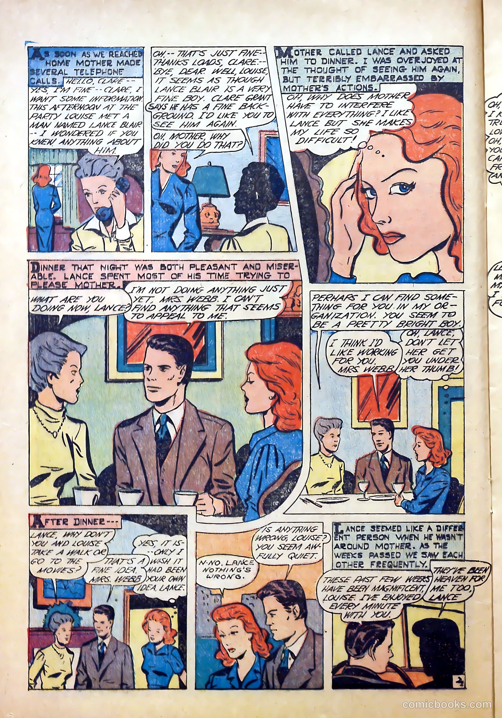 True-to-Life Romances #22 (1954) — page 16 of 36