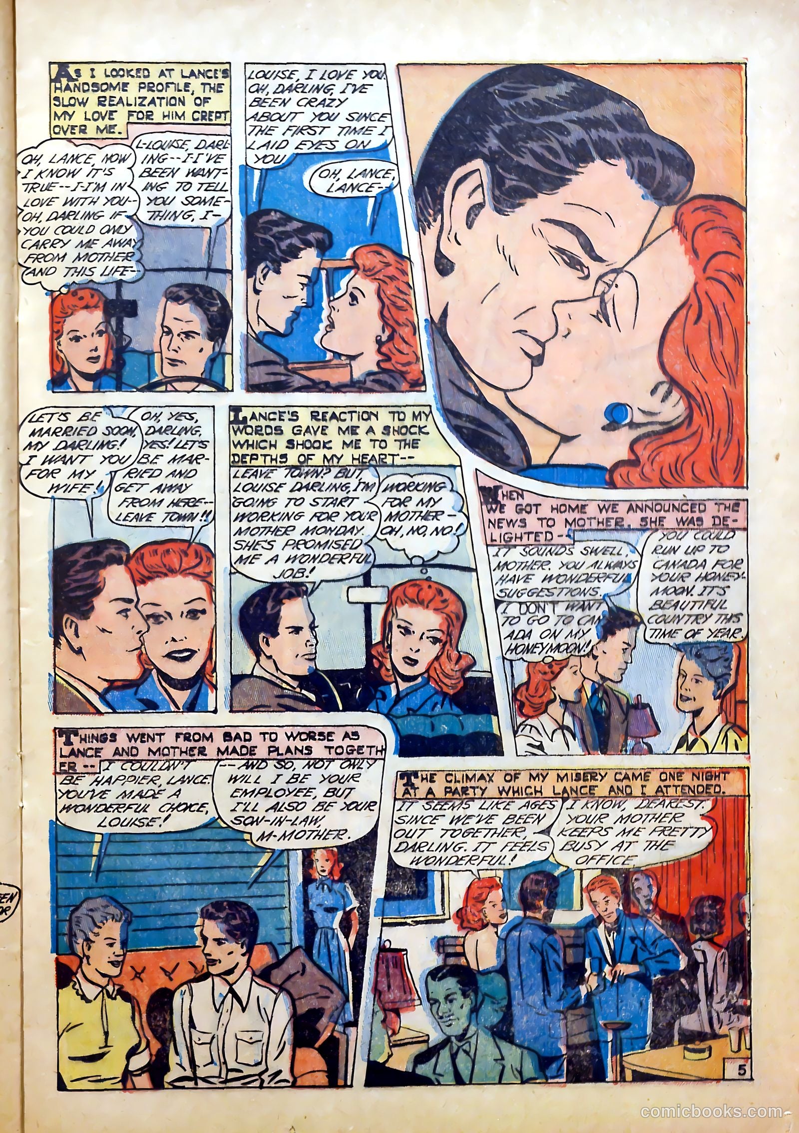 True-to-Life Romances #22 (1954) — page 17 of 36