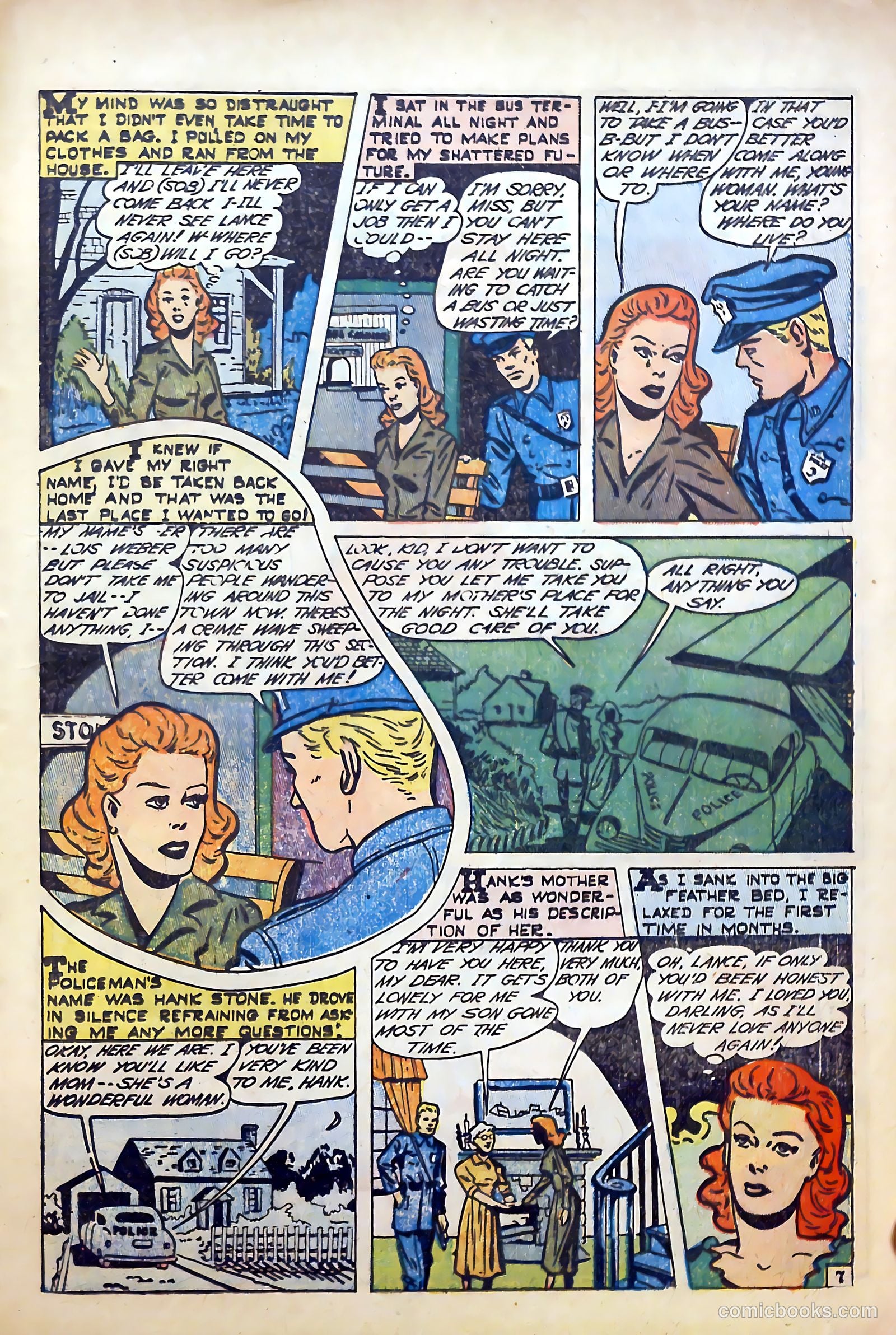 True-to-Life Romances #22 (1954) — page 19 of 36