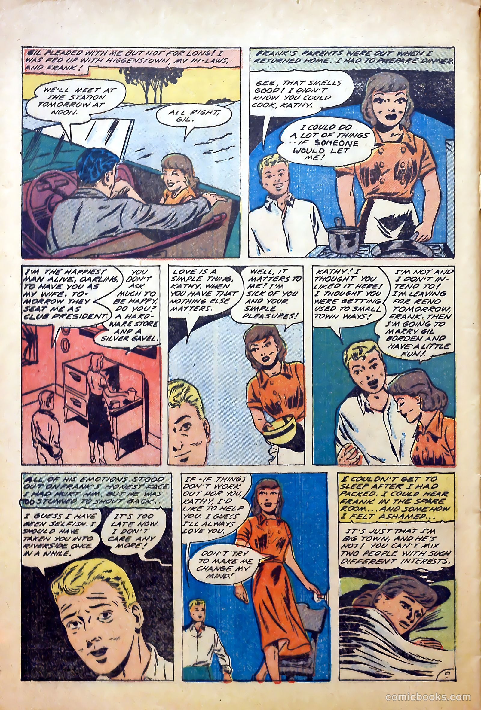 True-to-Life Romances #22 (1954) — page 32 of 36