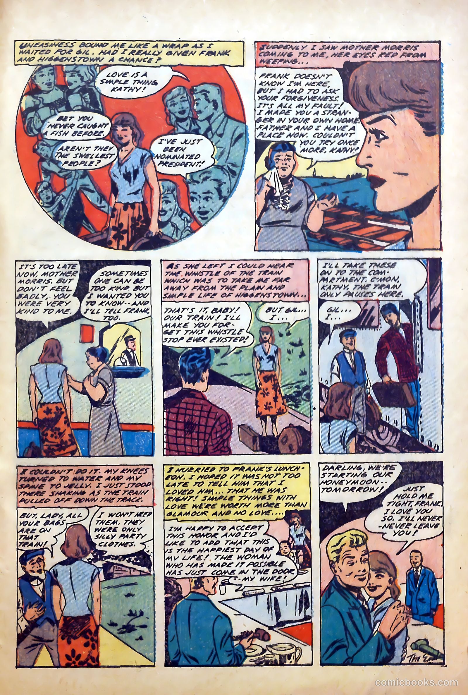 True-to-Life Romances #22 (1954) — page 33 of 36