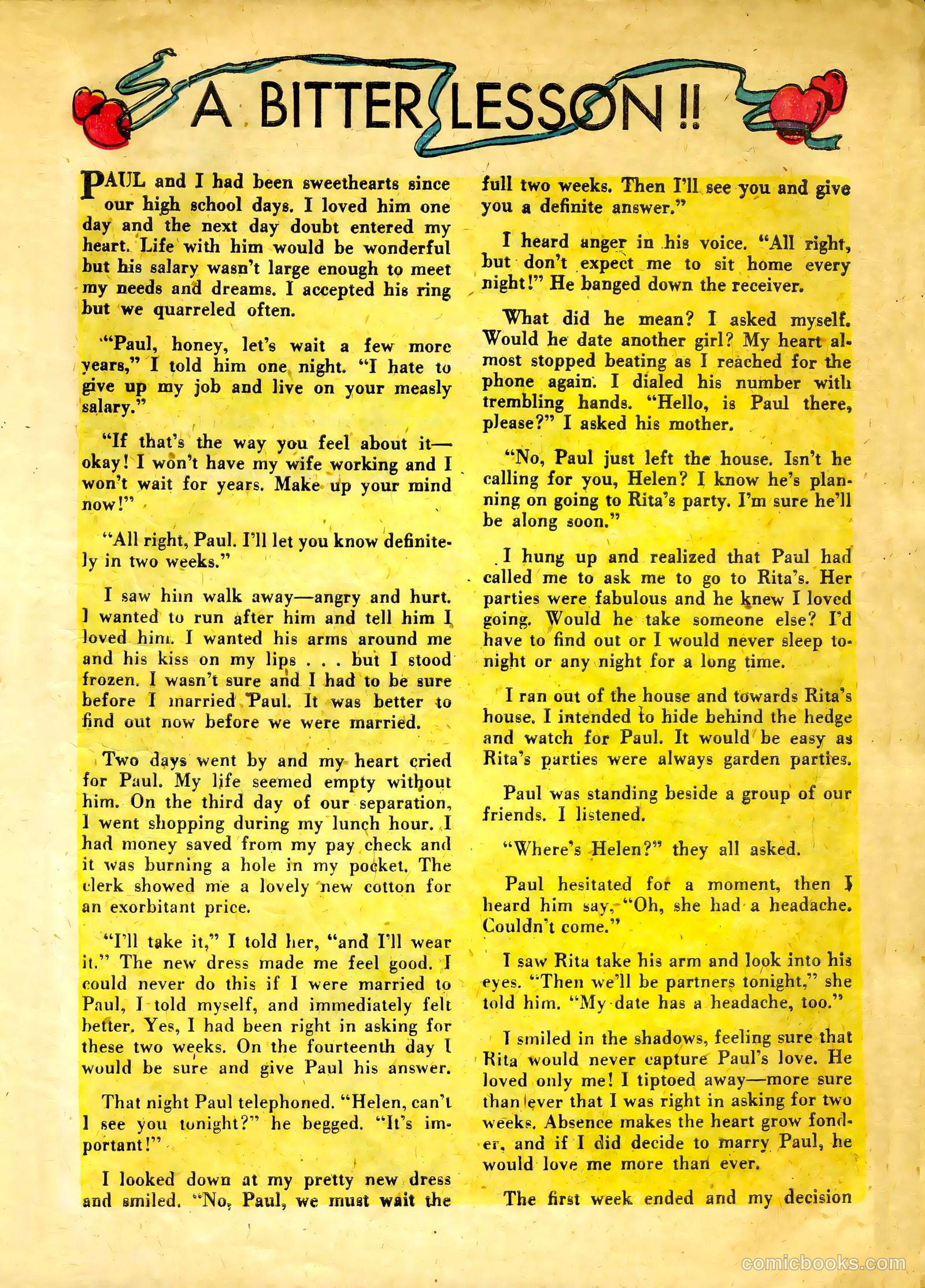 True-to-Life Romances #7 (1951) — page 13 of 36
