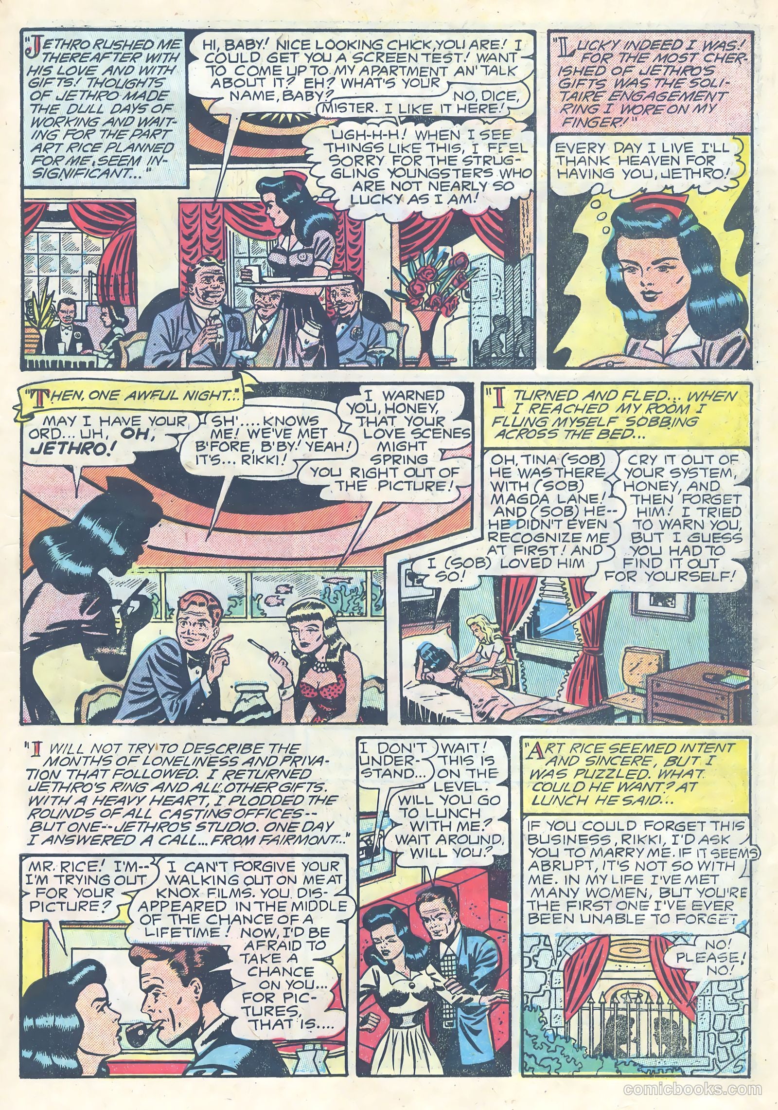 True-to-Life Romances #9 (1950) — page 7 of 36