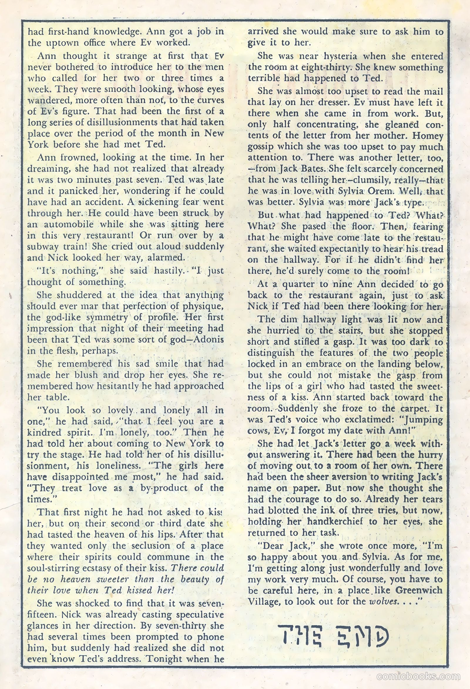 True-to-Life Romances #9 (1950) — page 18 of 36