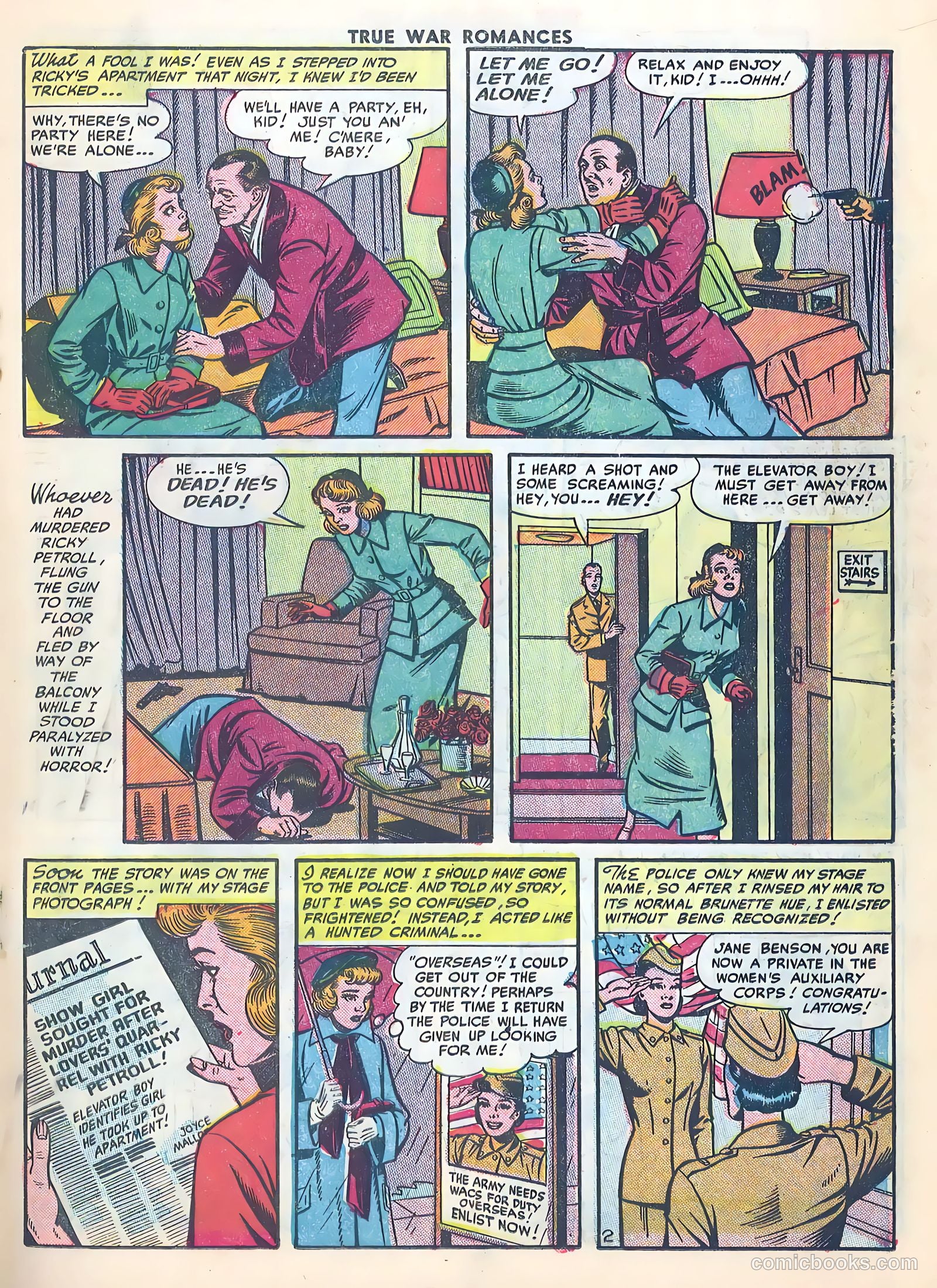 True War Romances #1 (1952) — page 19 of 36