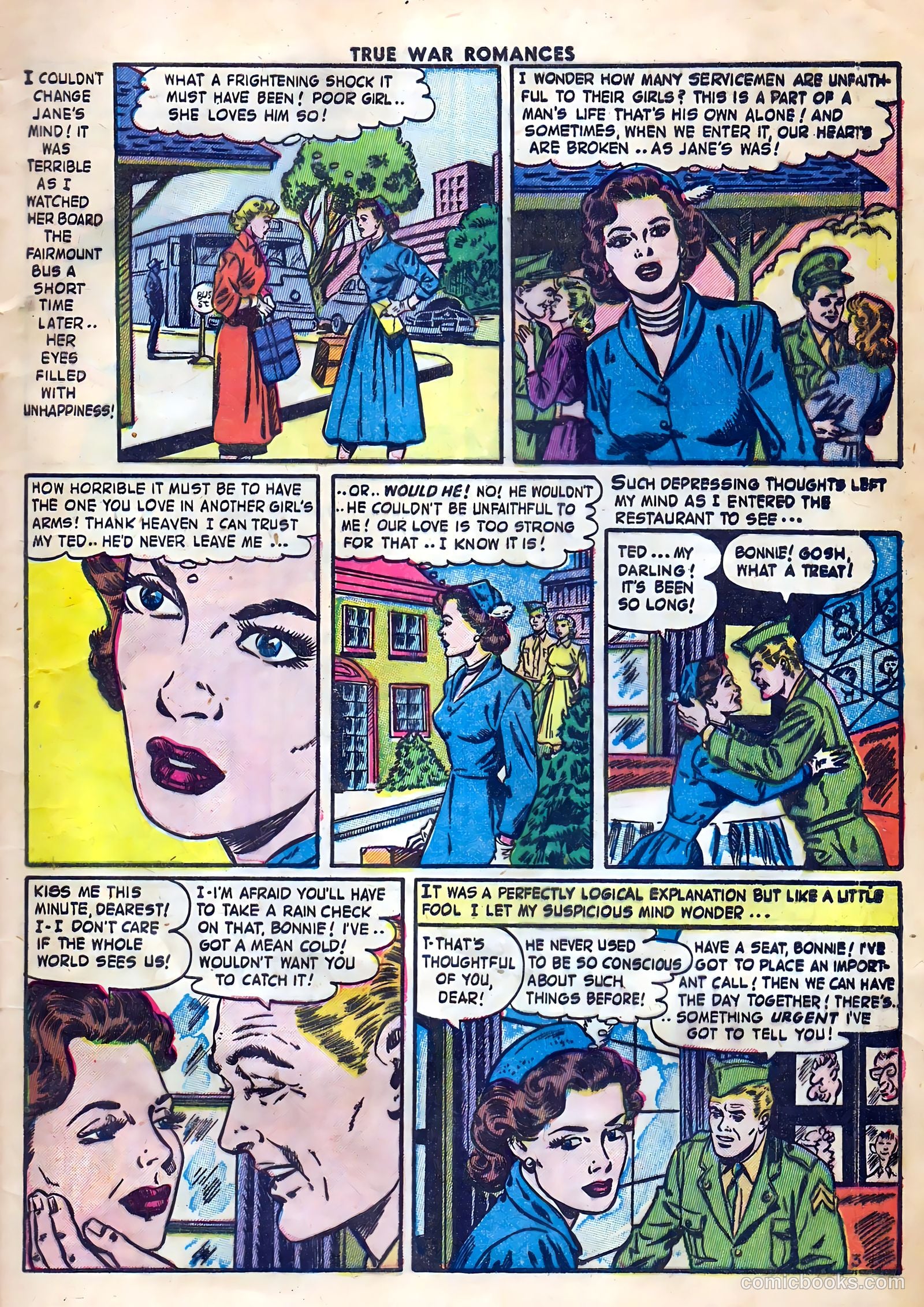 True War Romances #10 (1953) — page 5 of 36