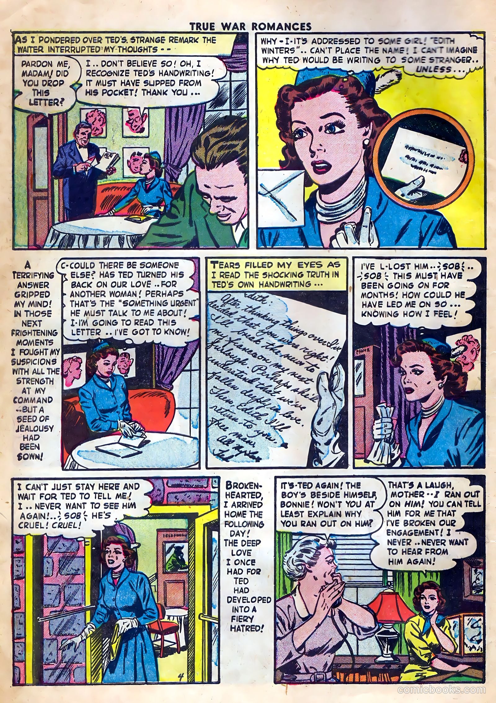 True War Romances #10 (1953) — page 6 of 36