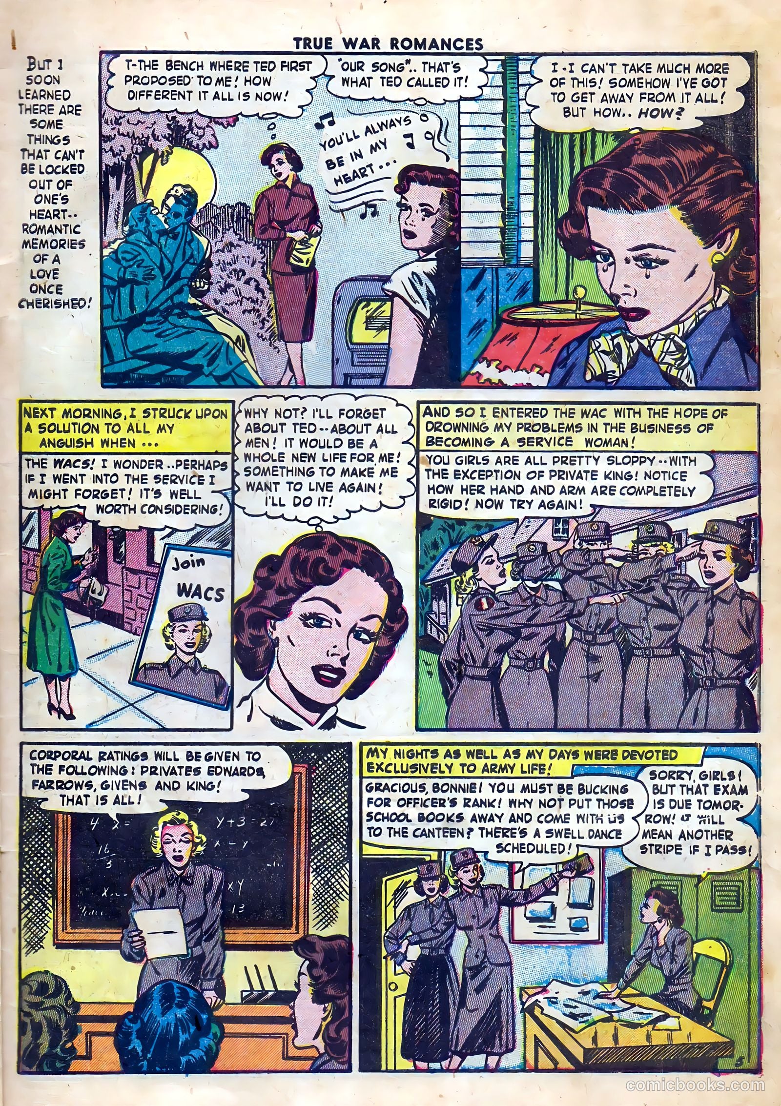 True War Romances #10 (1953) — page 7 of 36
