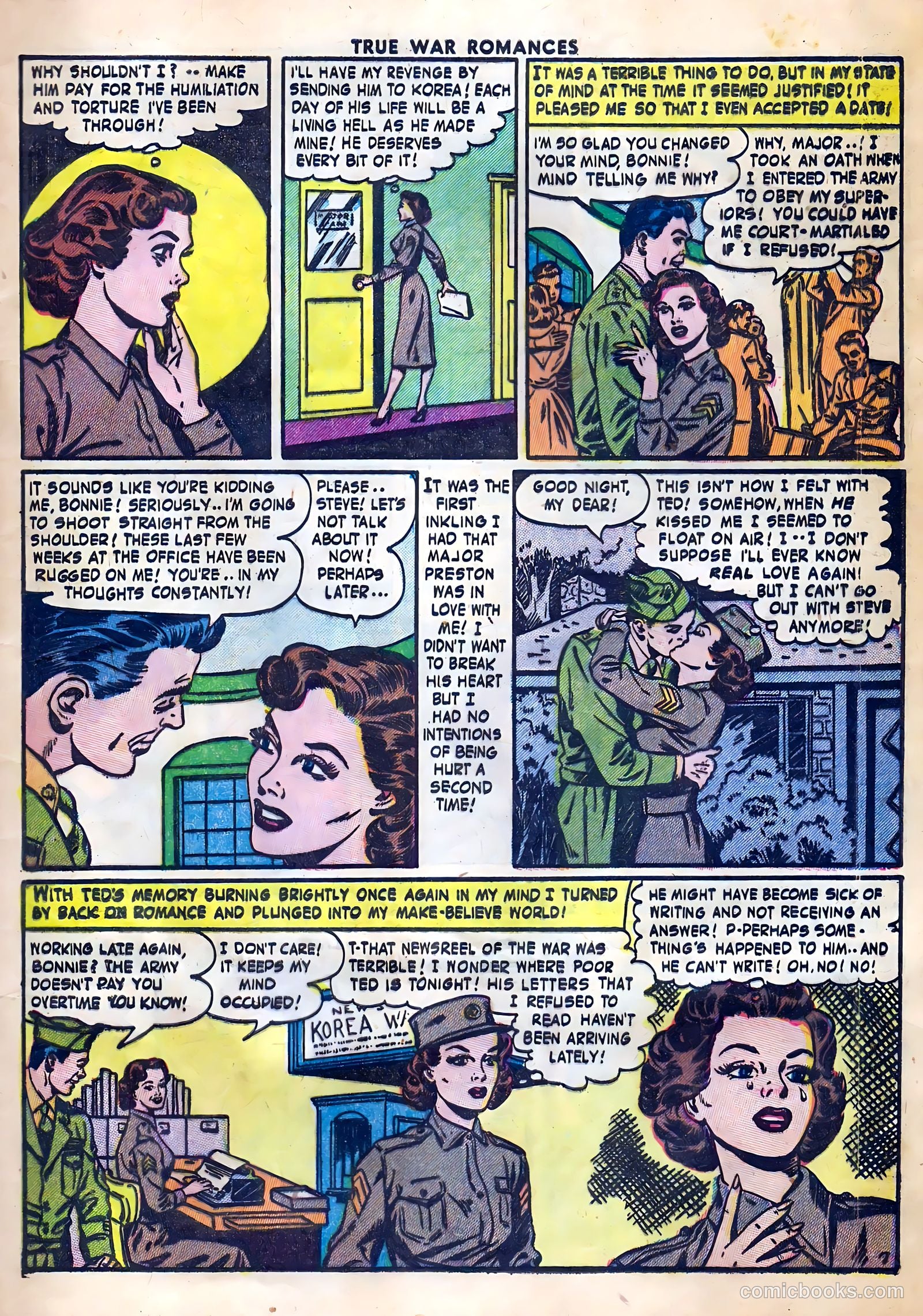 True War Romances #10 (1953) — page 9 of 36