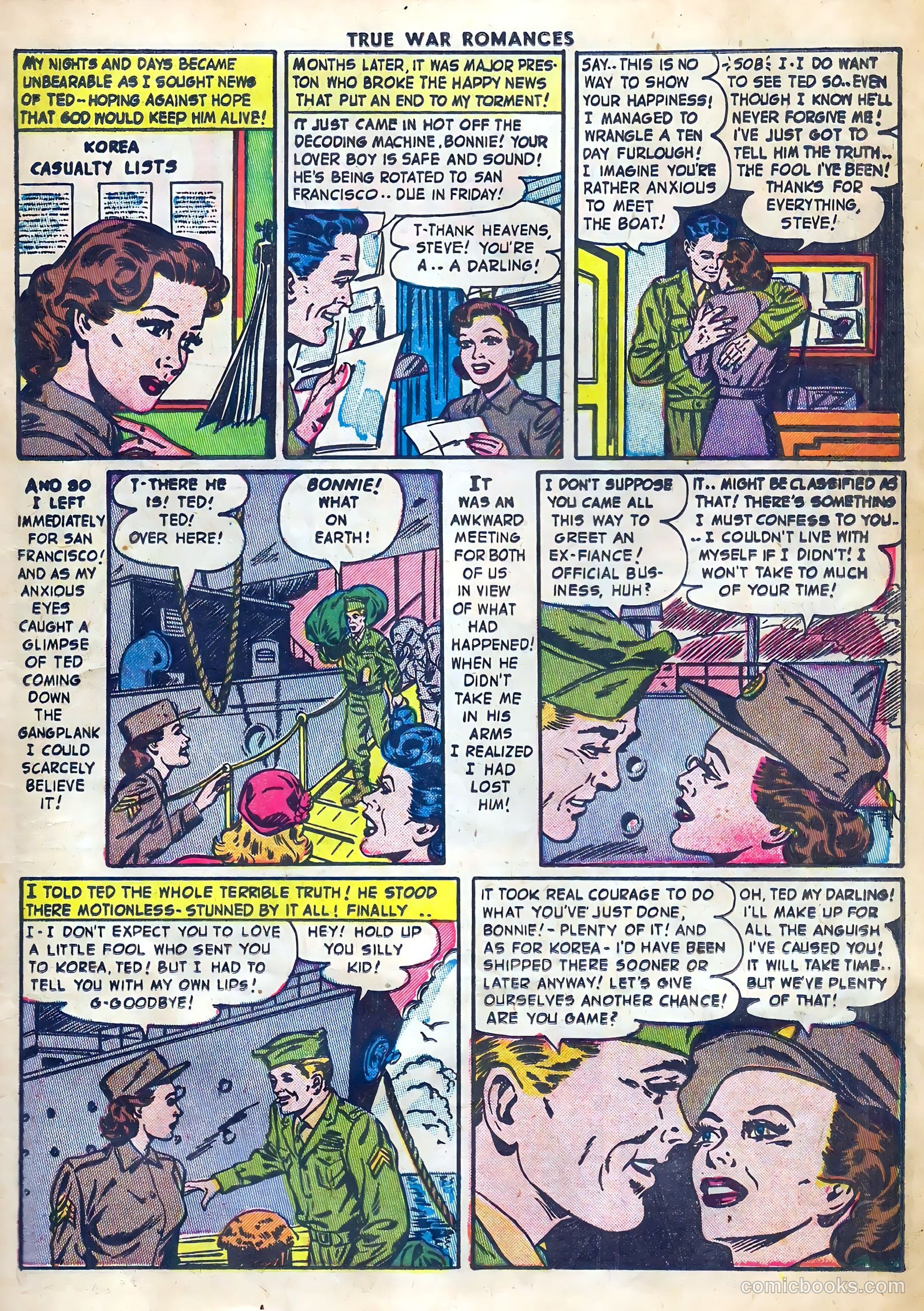 True War Romances #10 (1953) — page 11 of 36