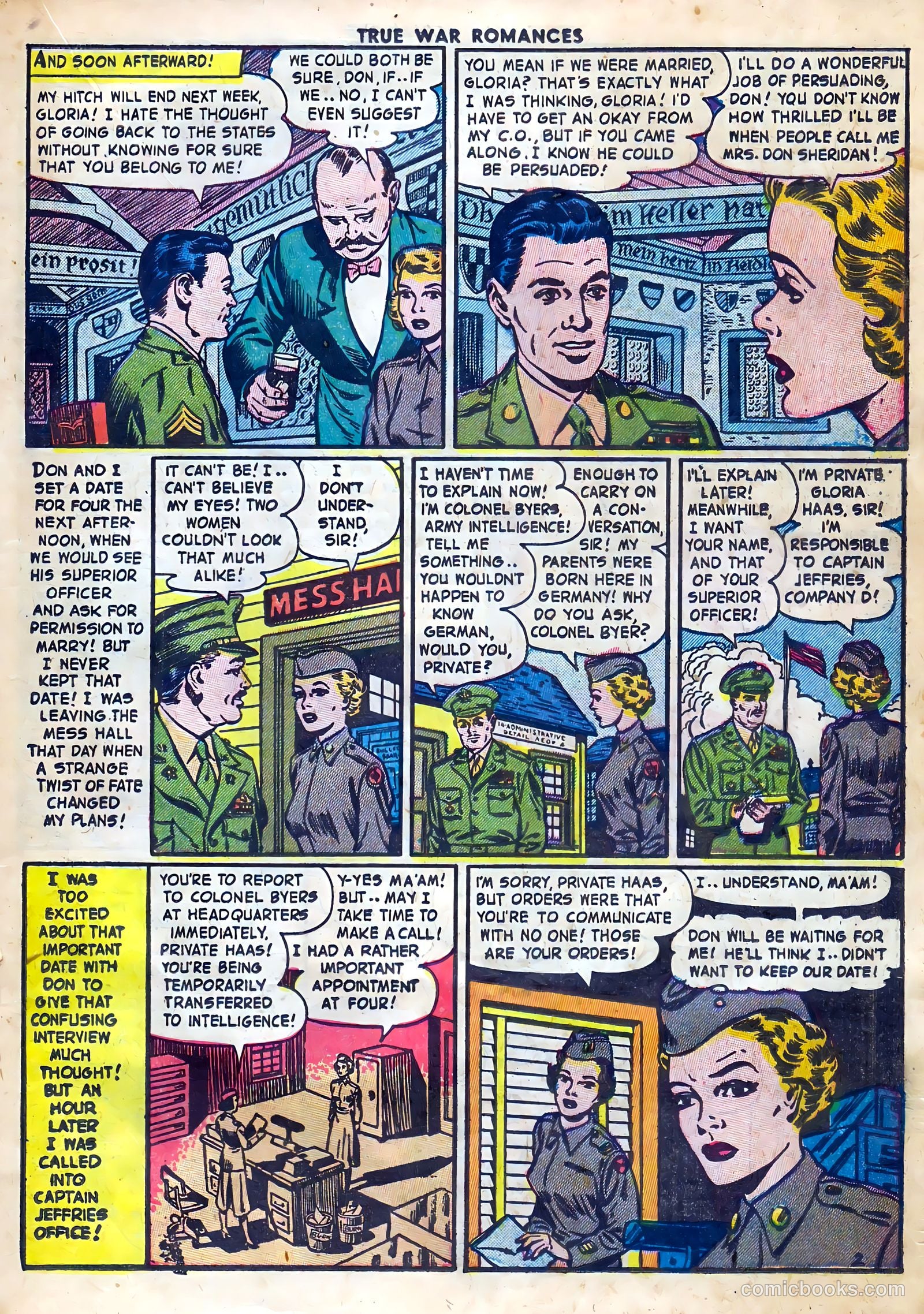 True War Romances #10 (1953) — page 19 of 36