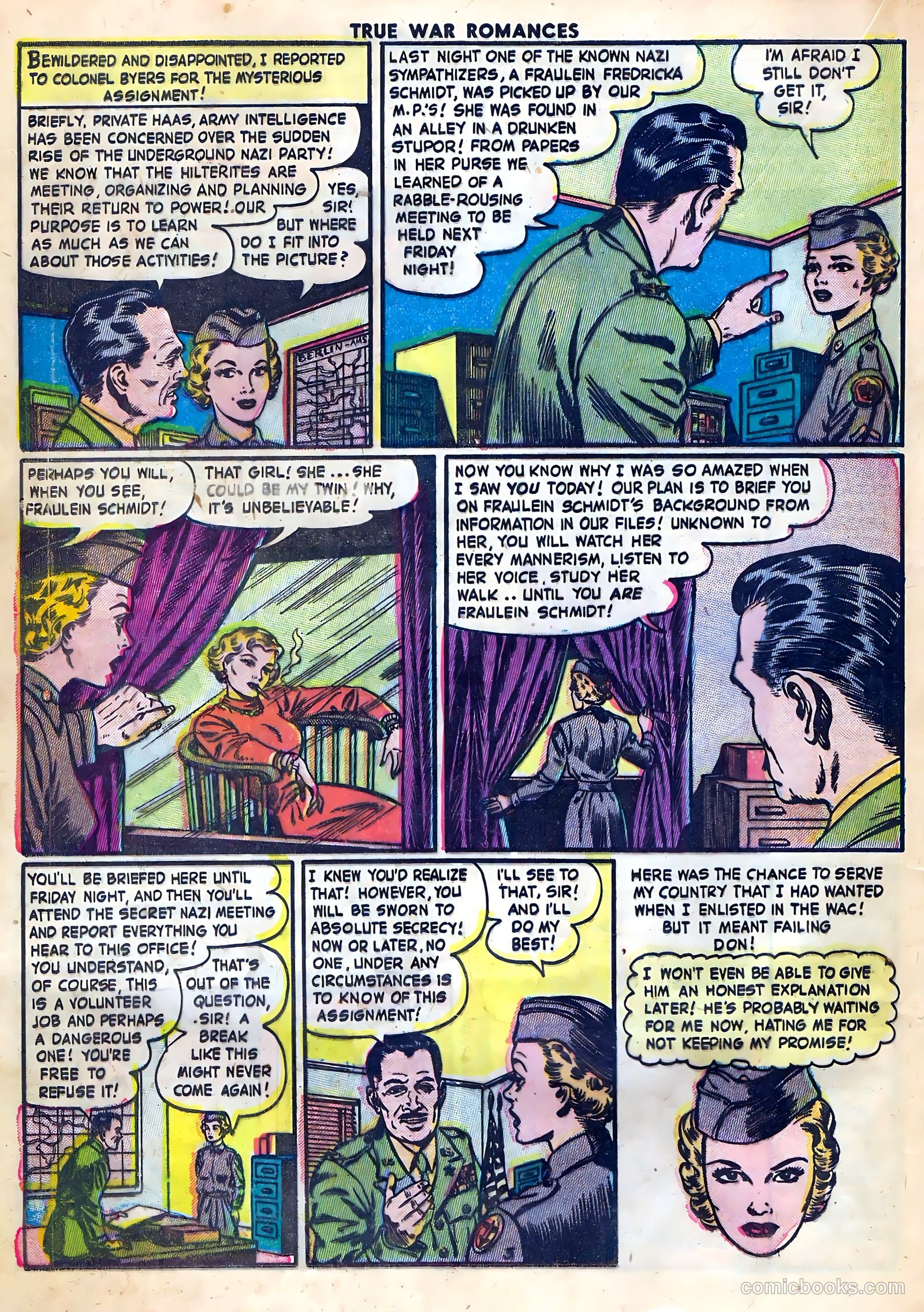 True War Romances #10 (1953) — page 20 of 36