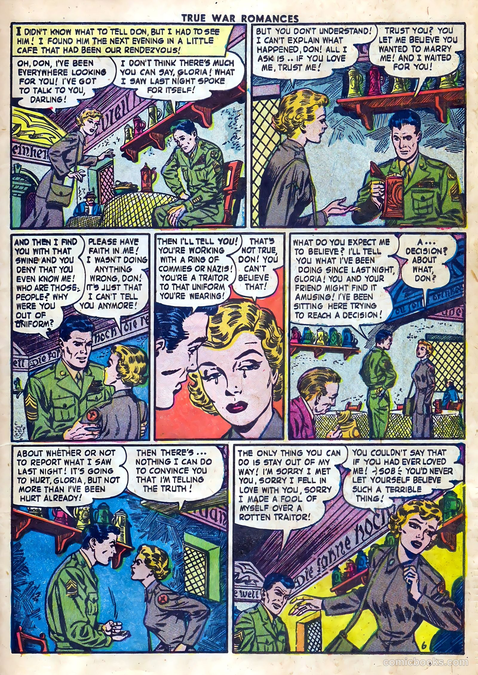 True War Romances #10 (1953) — page 23 of 36