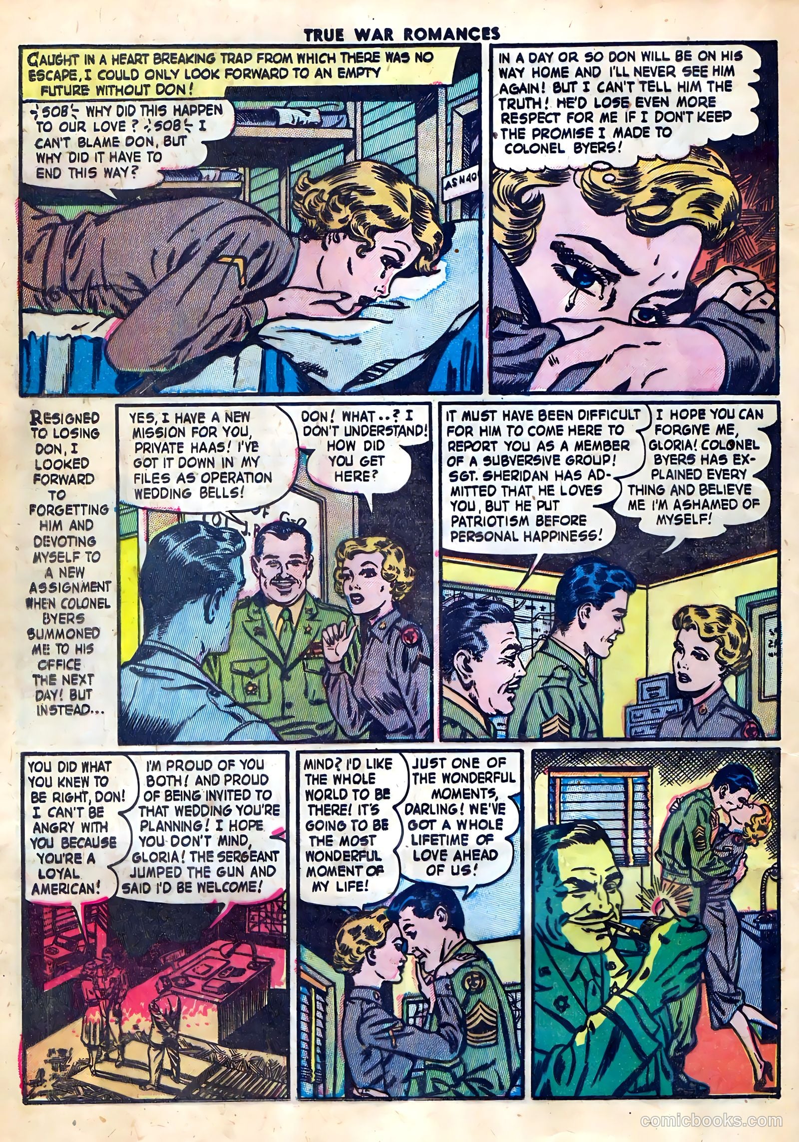 True War Romances #10 (1953) — page 24 of 36