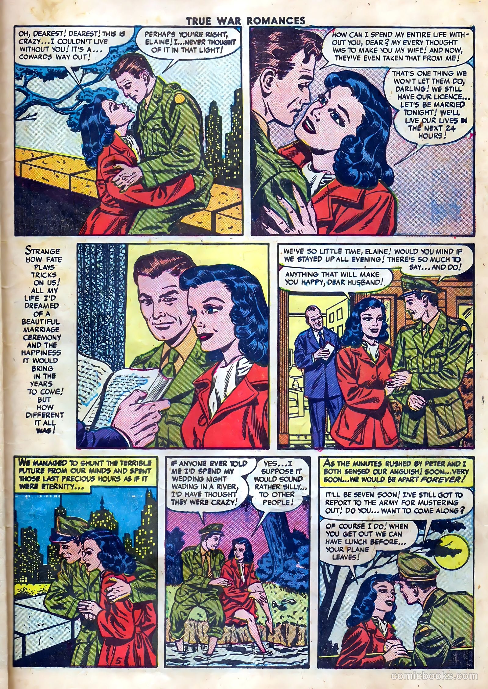 True War Romances #10 (1953) — page 31 of 36