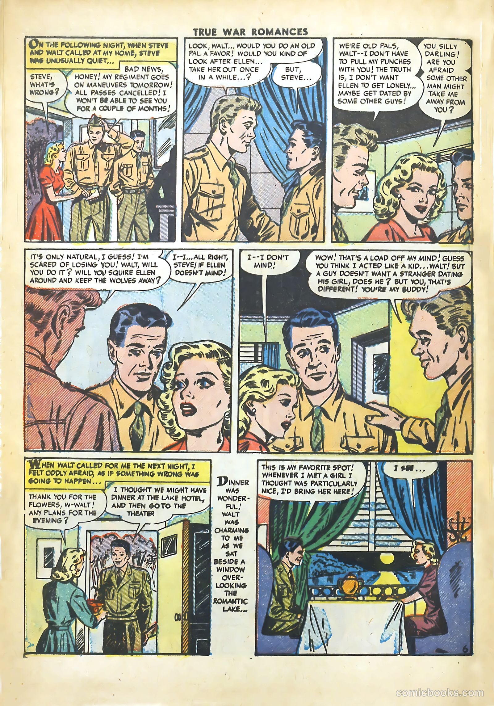 True War Romances #11 (1953) — page 8 of 36
